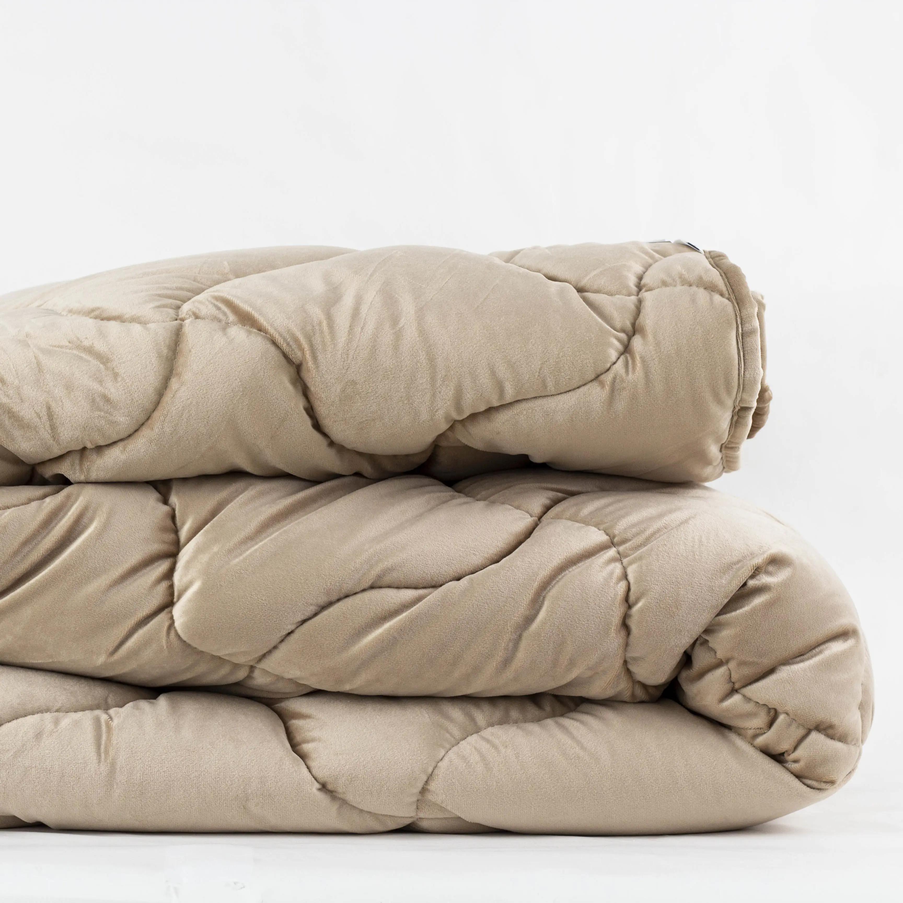 Одеяло ТЕП «VELOUR» Золотой беж, 150x210 - Фото 8