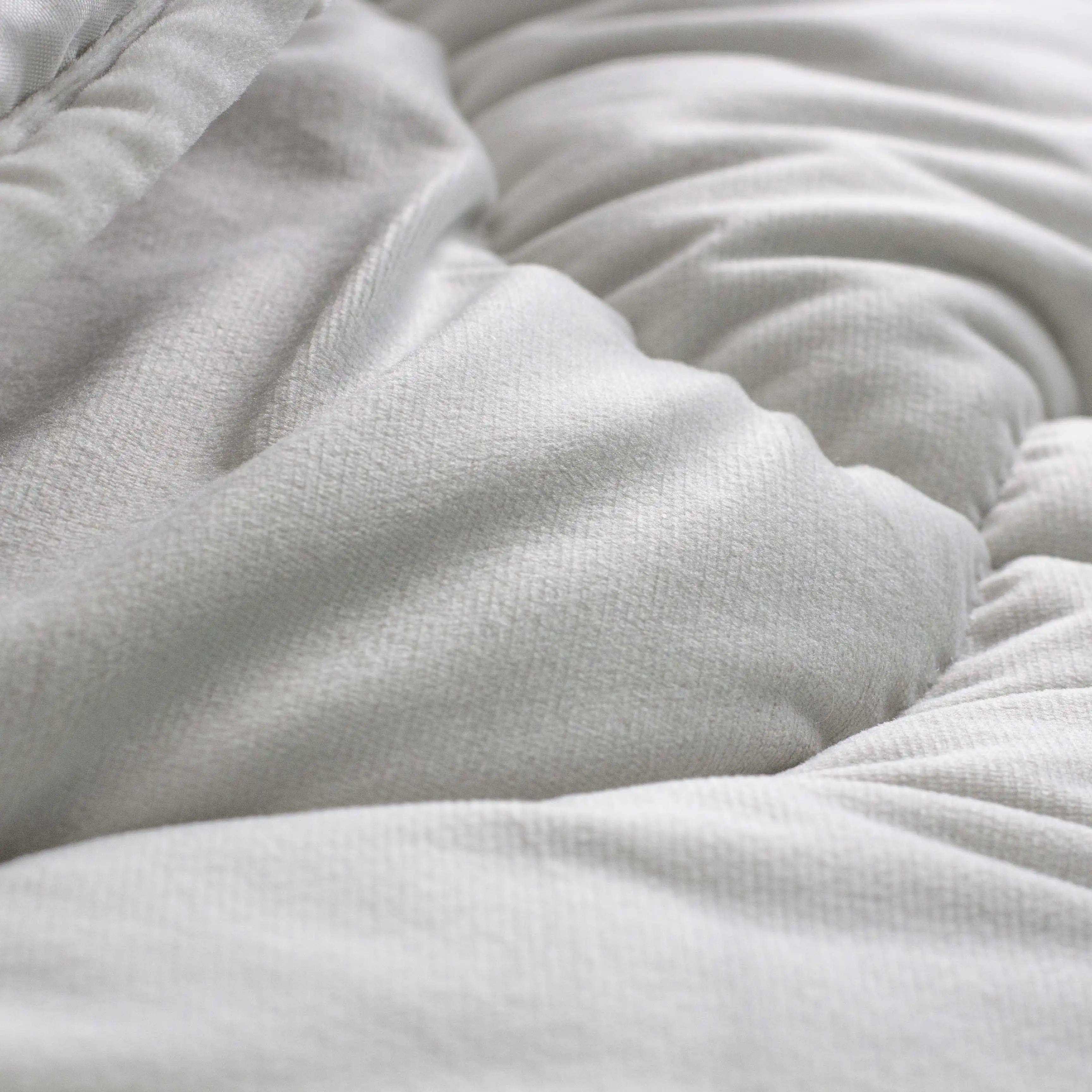 Ковдра ТЕП "VELOUR" Світло - сіра, 180x210 - Фото 4