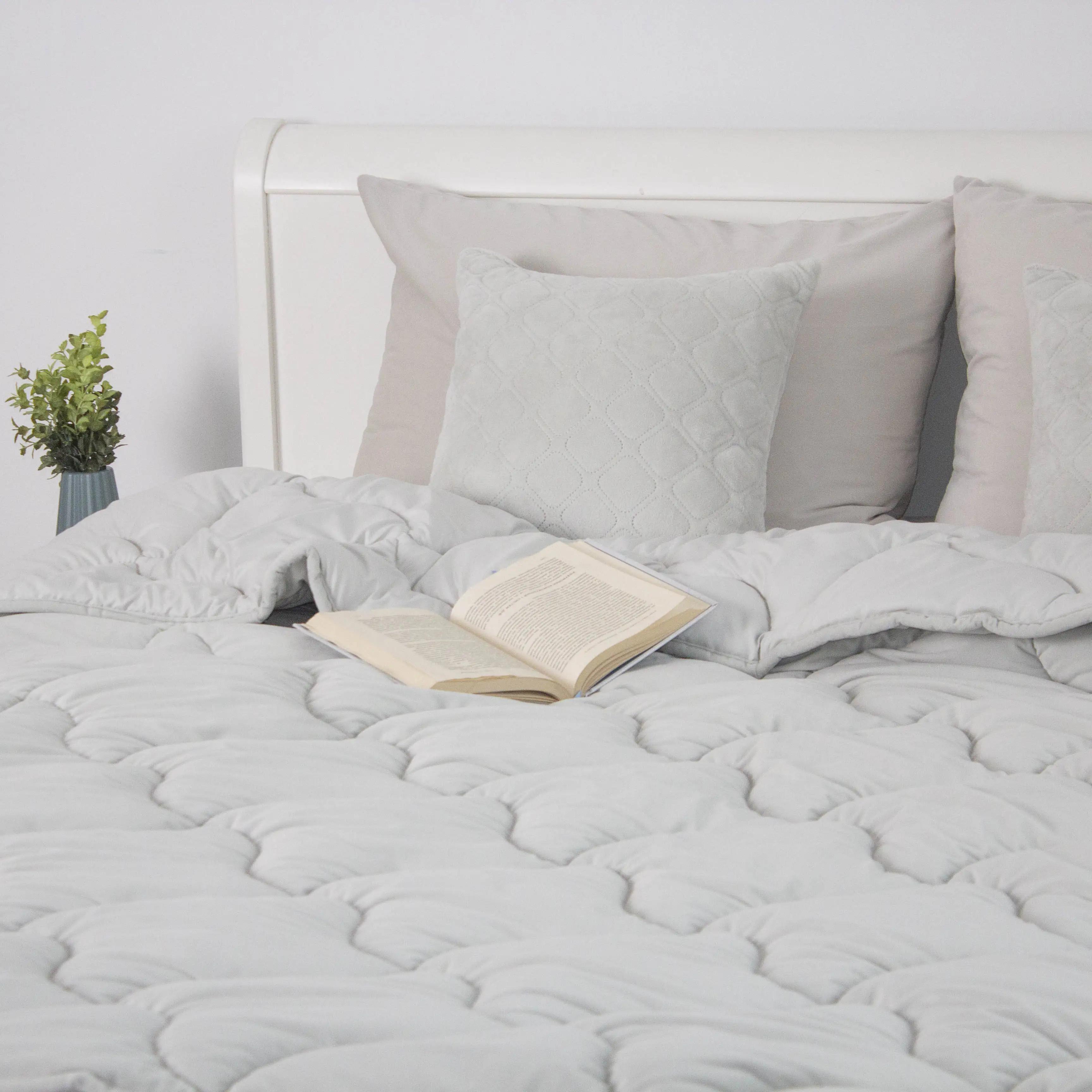 Одеяло ТЕП «VELOUR» Светло-серая, 180x210 - Фото 6