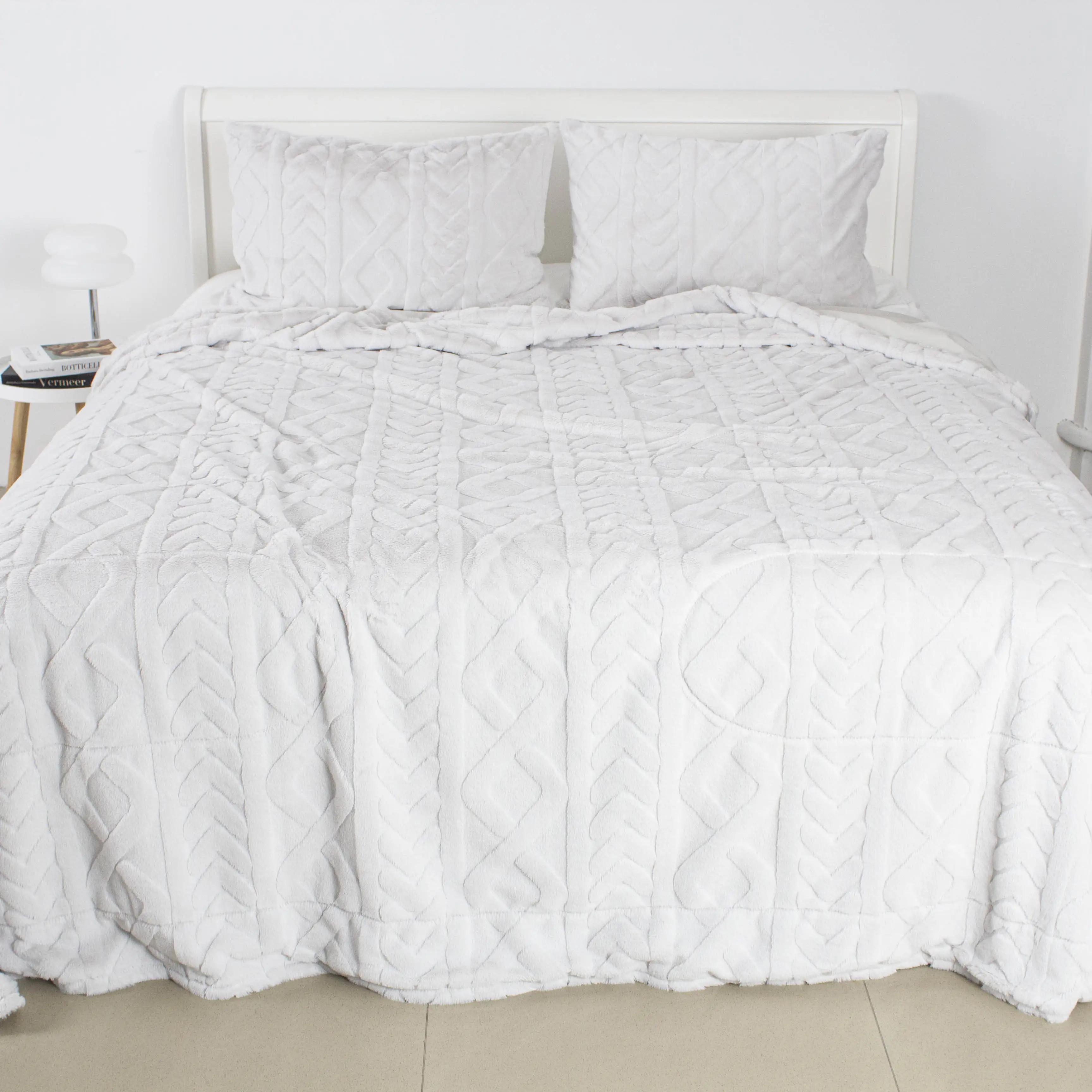 Bedspread TEP SOFT ANGORA with pillowcases, grey, 240x260 - Photo 2