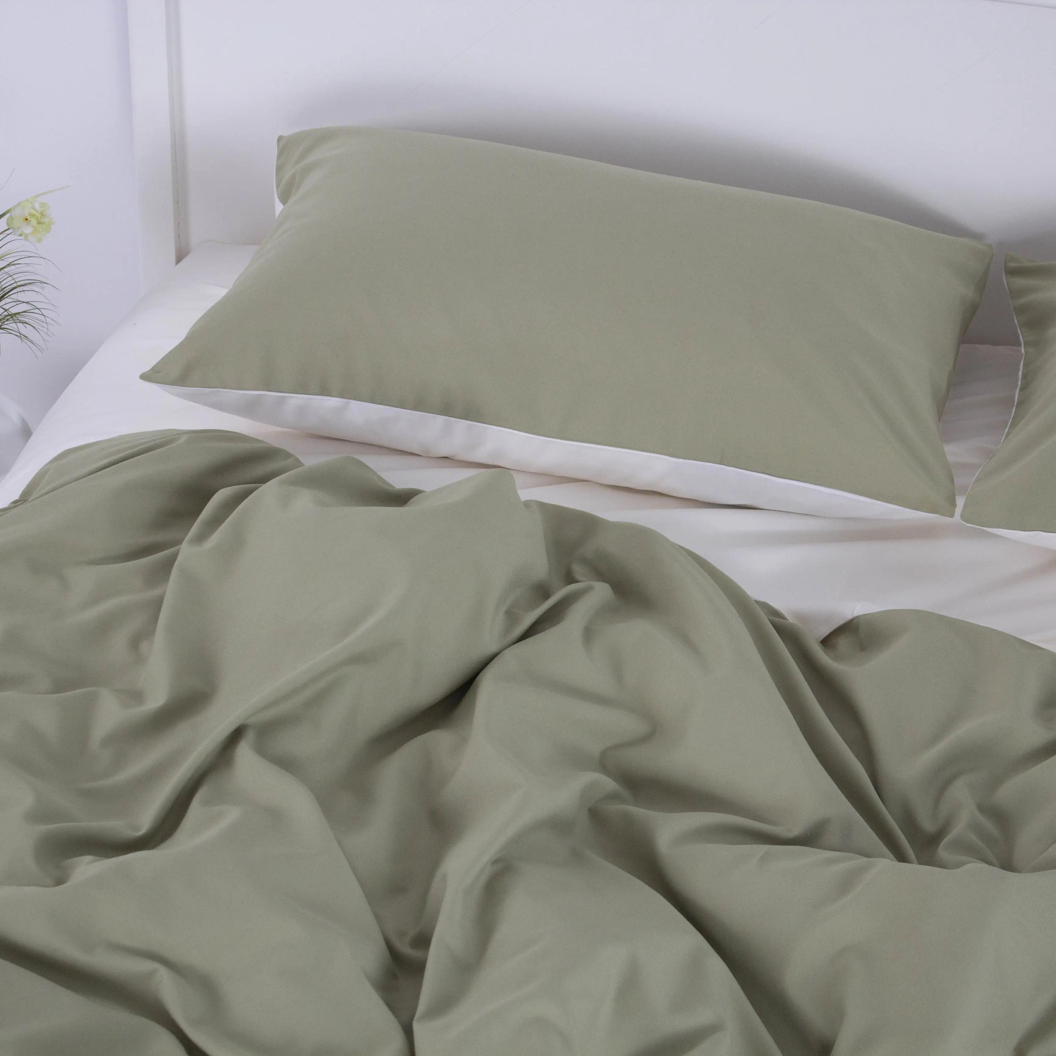 Комплект постільної білизни Melluna Touch Olive, полуторна - Фото 5