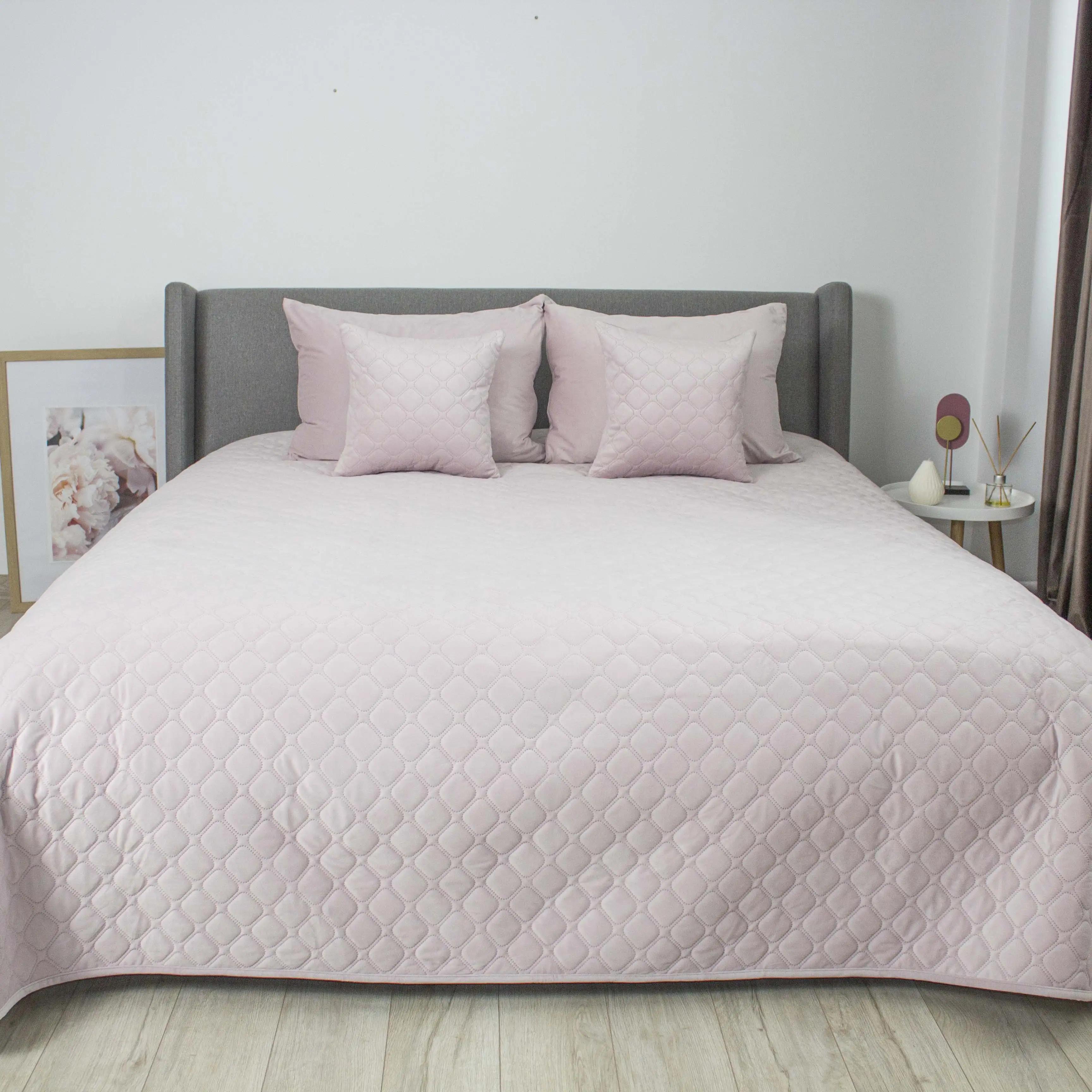 Bed Covers TEP "VELOUR" Lavender/Rhombus round, 150x210