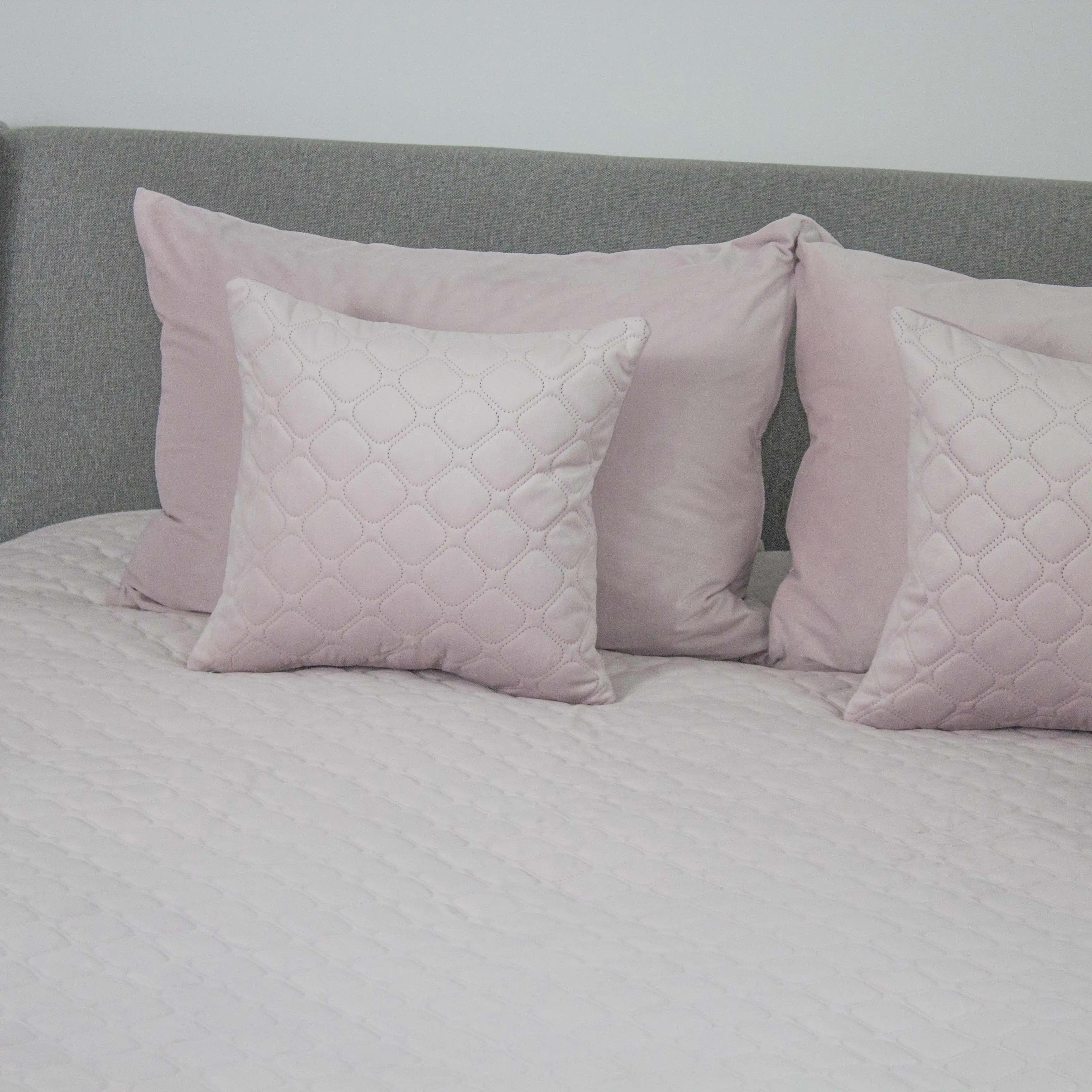 Bed Covers TEP "VELOUR" Lavender/Rhombus round, 150x210 - Photo 5