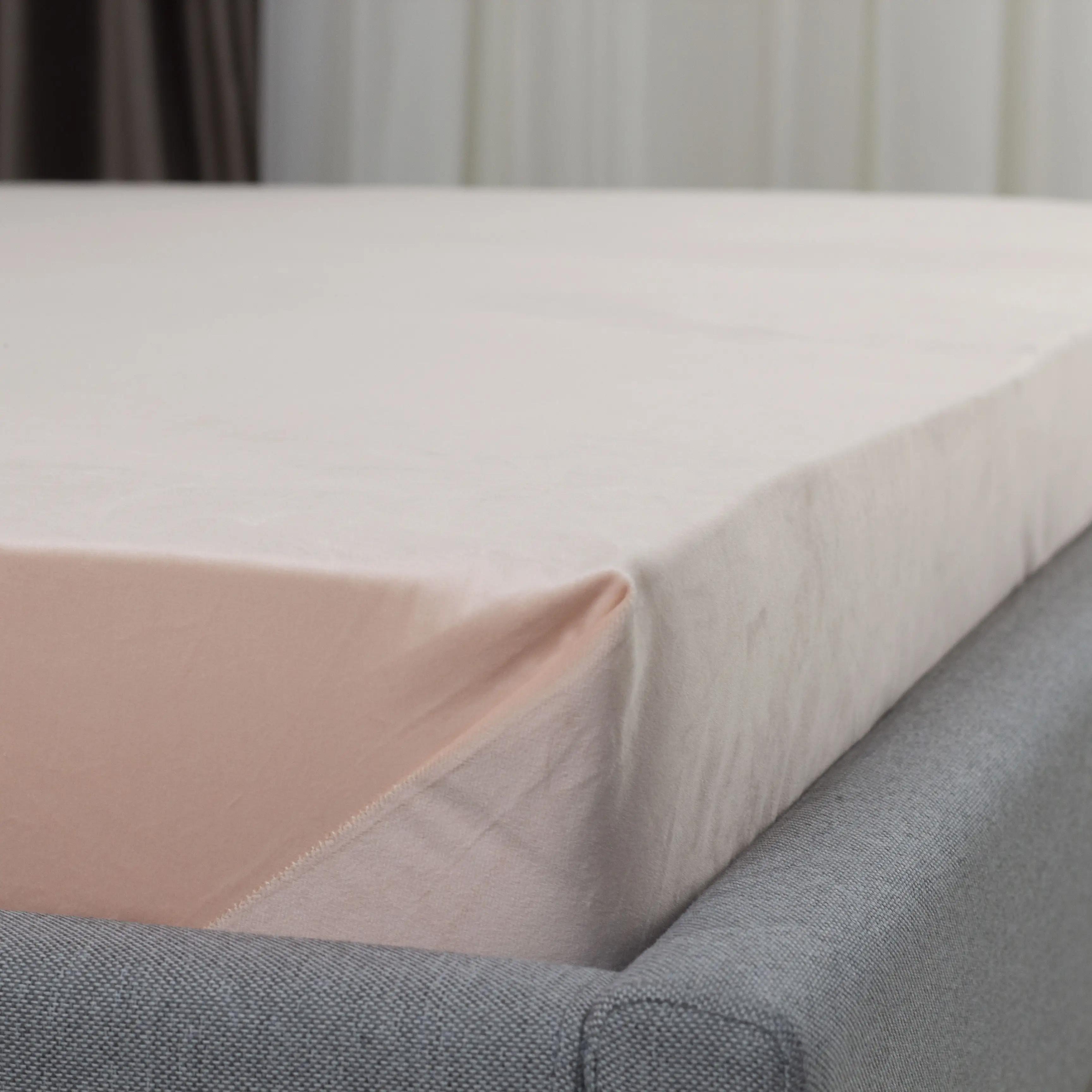 ПростыньТЕП "VELOUR" с резинкой пудровое, 180x200 - Фото 4