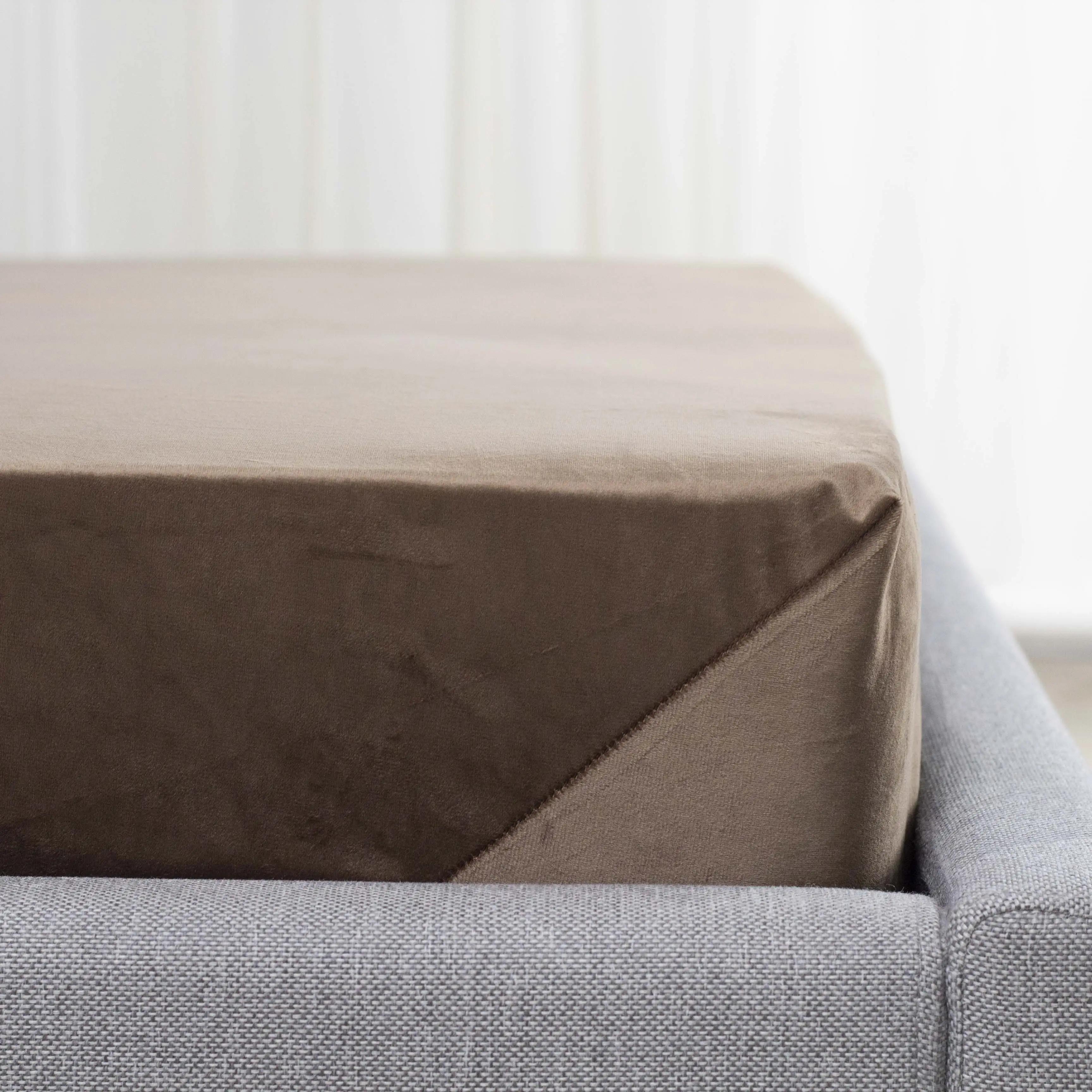ПростыньТЕП "VELOUR" с резинкой шоколадная, 160x200 - Фото 4