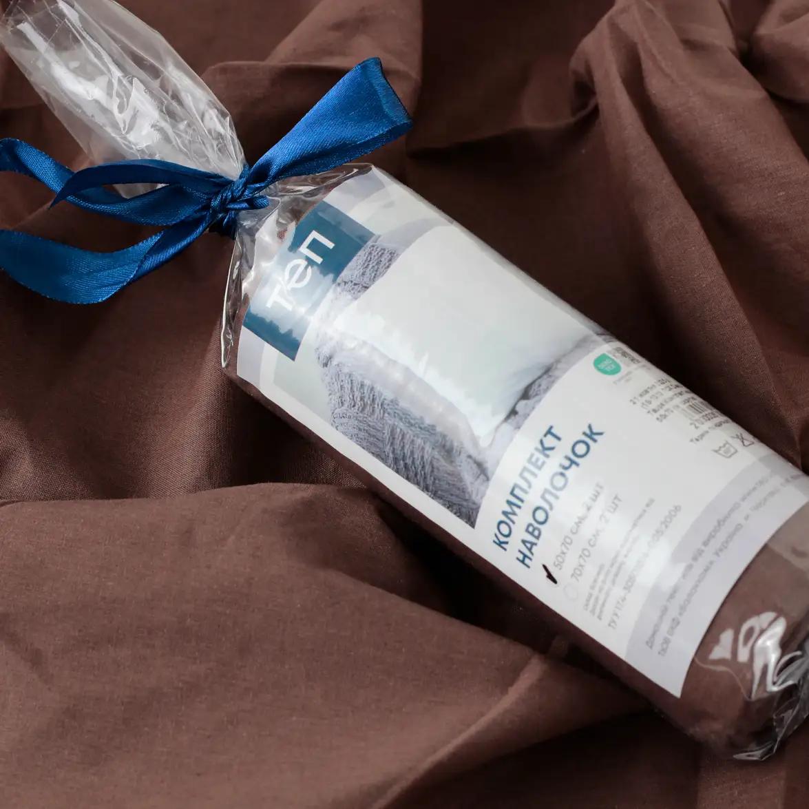 Pillowcases TEP twist Deep Taupe, 50x70 - Photo 6