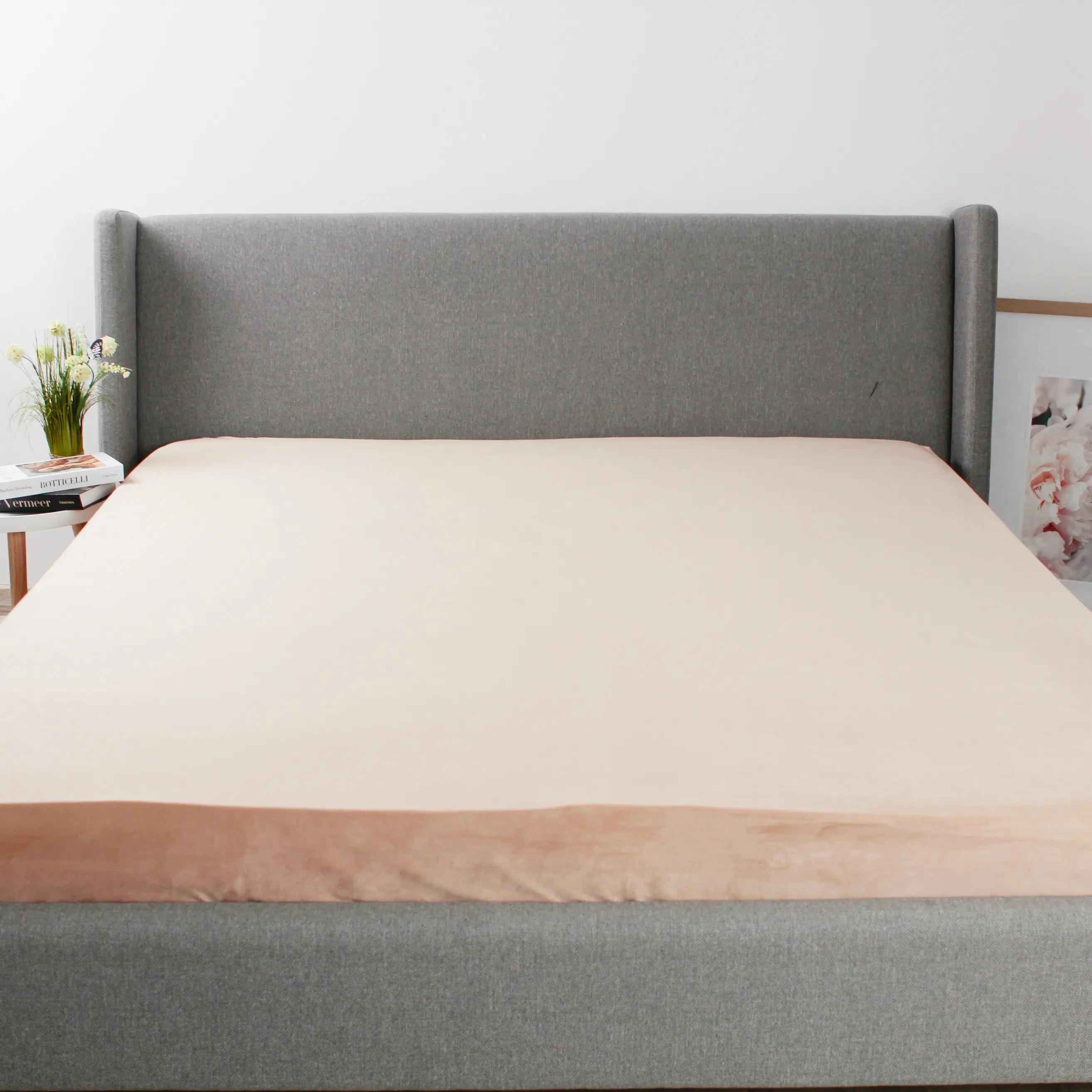 Простирадло ТЕП "VELOUR" з резинкою золотий беж, 160x200