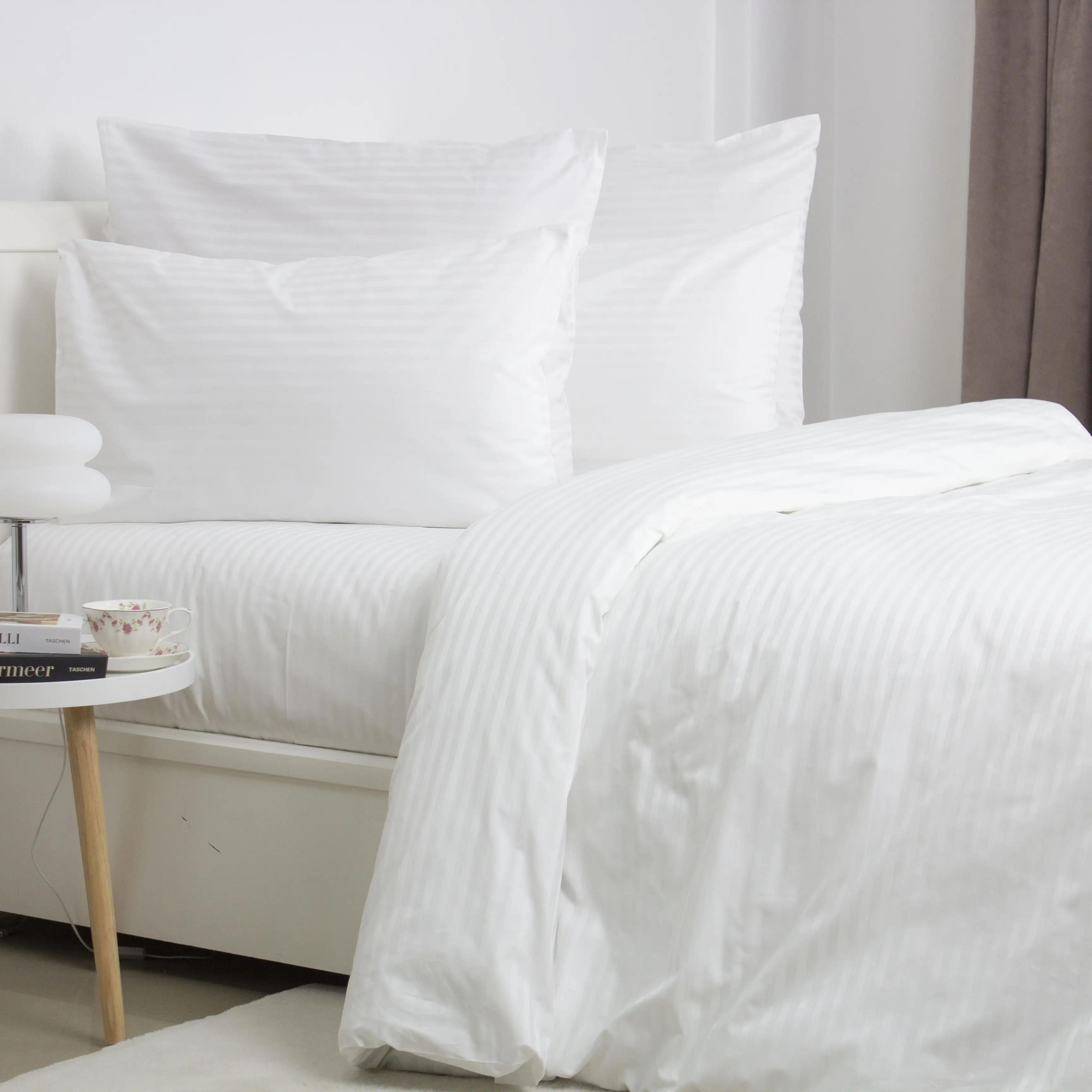 Комплект постельного белья ТЕП «СТРАЙП САТИН PREMIUM» Optical White