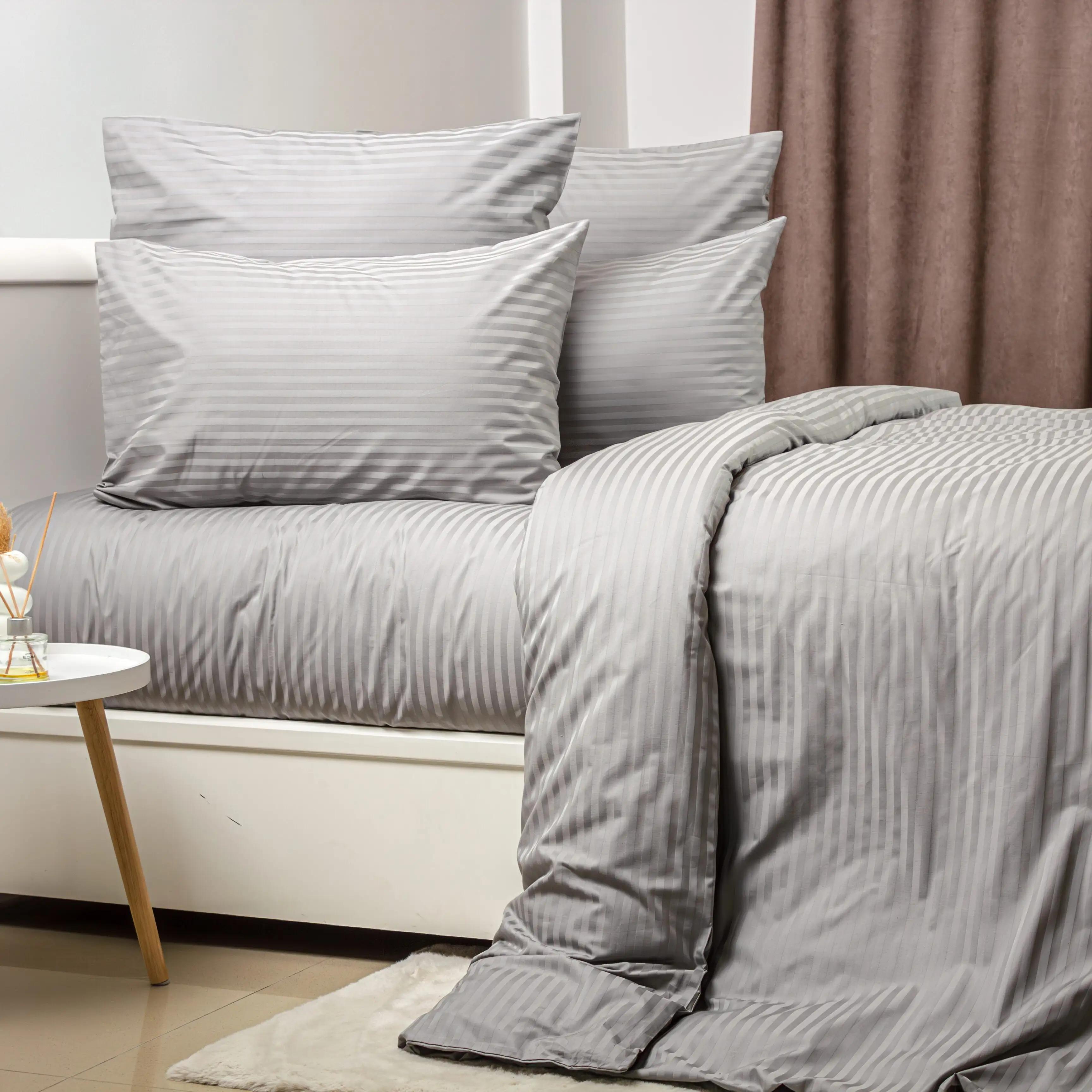 Bedding Set TEP "STRIPE SATIN PREMIUM" Grey