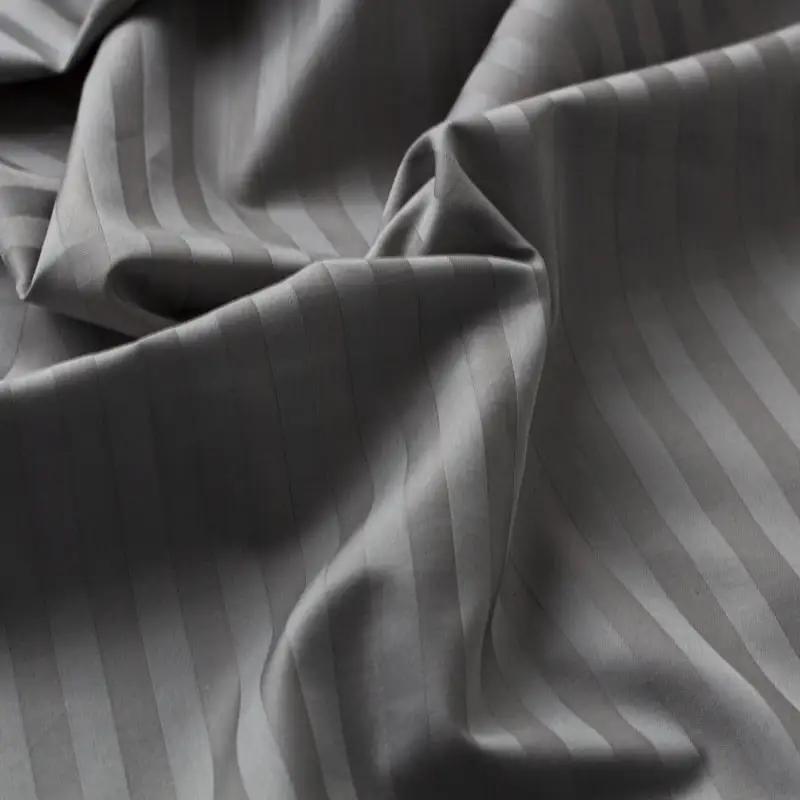 Комплект постельного белья ТЕП «СТРАЙП САТИН PREMIUM» Grey, евро - Фото 5