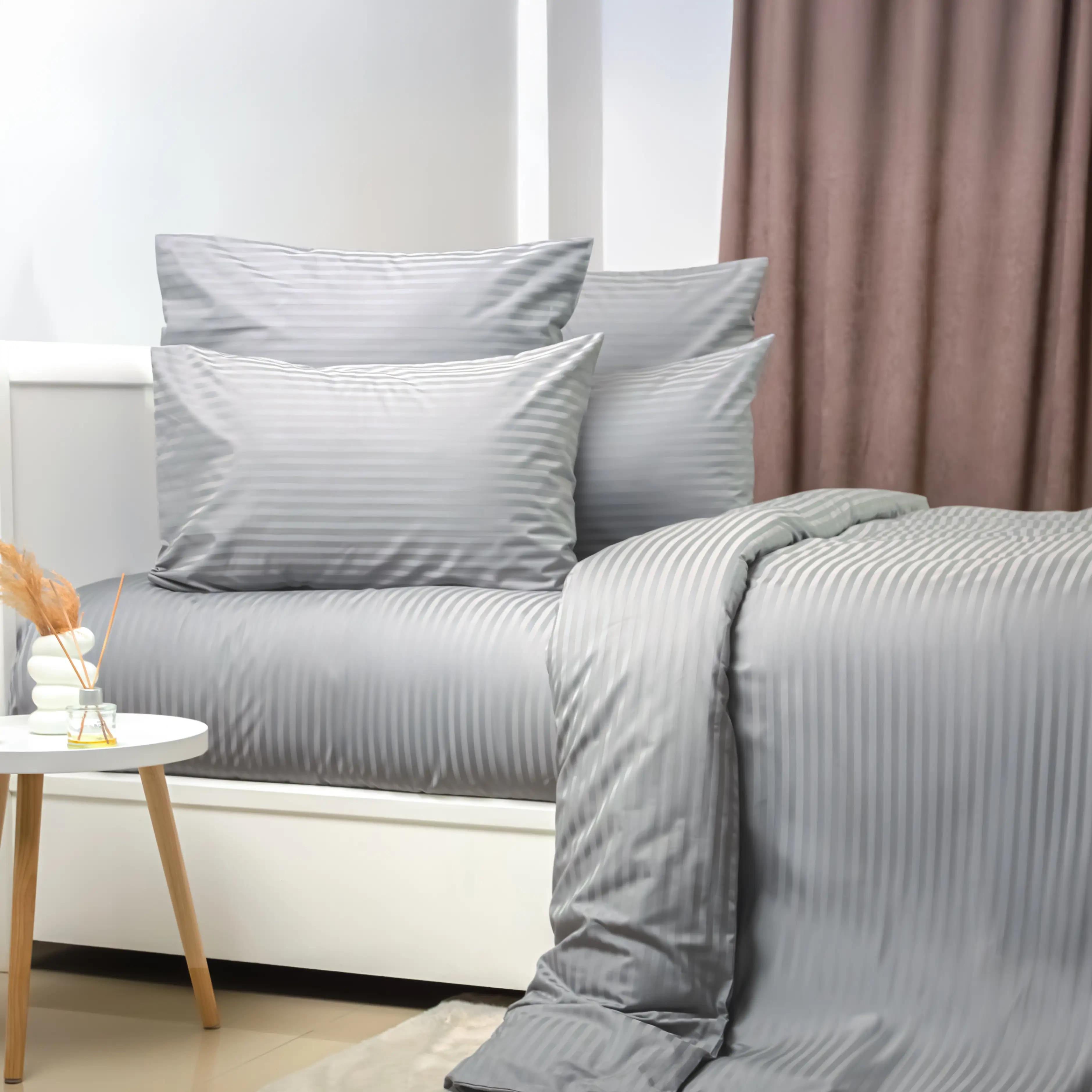 Комплект постільної білизни ТЕП "СТРАЙП САТИН PREMIUM" Micro Chip, євро - Фото 2