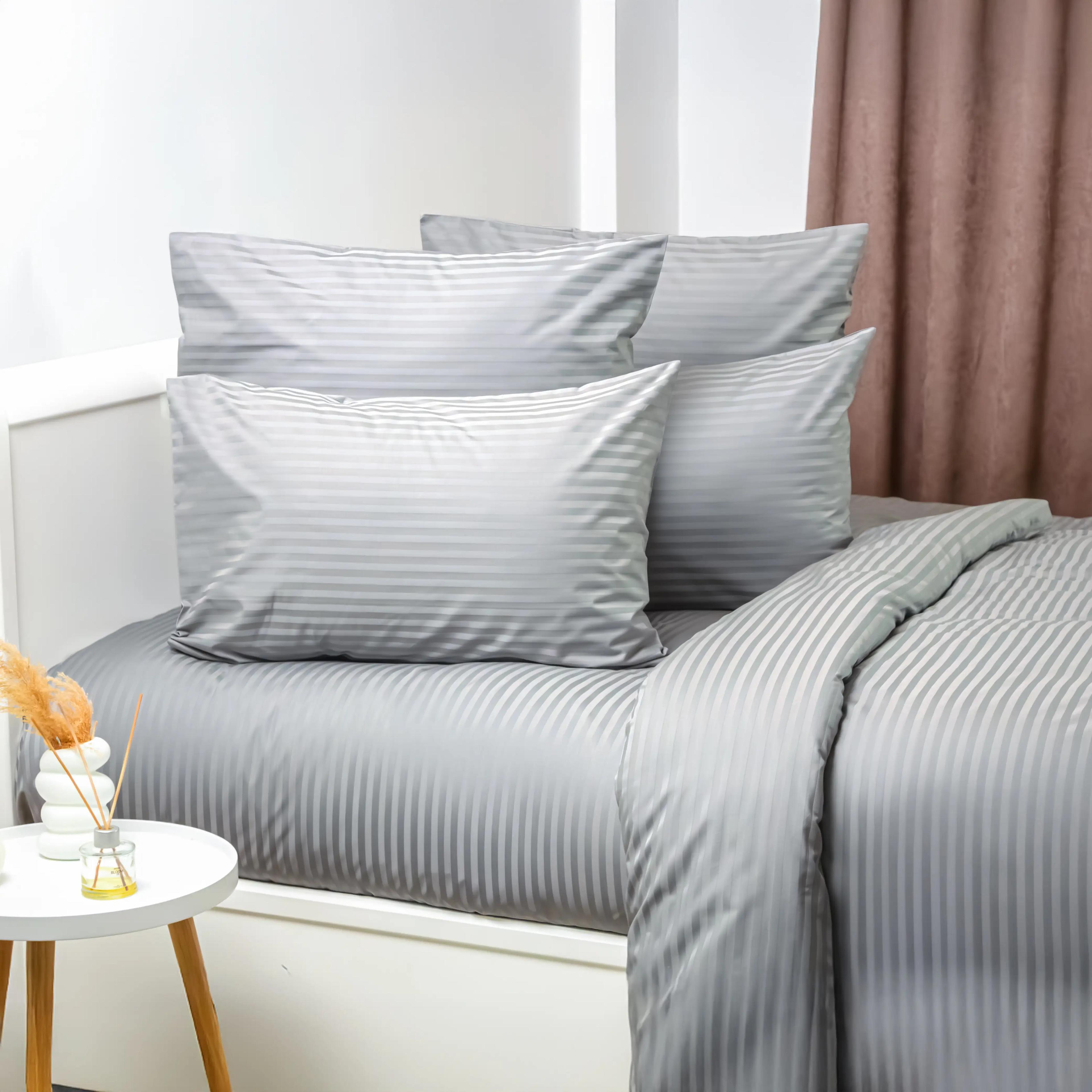 Комплект постільної білизни ТЕП "СТРАЙП САТИН PREMIUM" Micro Chip, євро - Фото 4