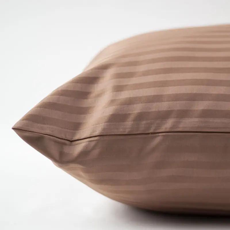 Комплект постільної білизни ТЕП "СТРАЙП САТИН PREMIUM" Macchiato, євро - Фото 2