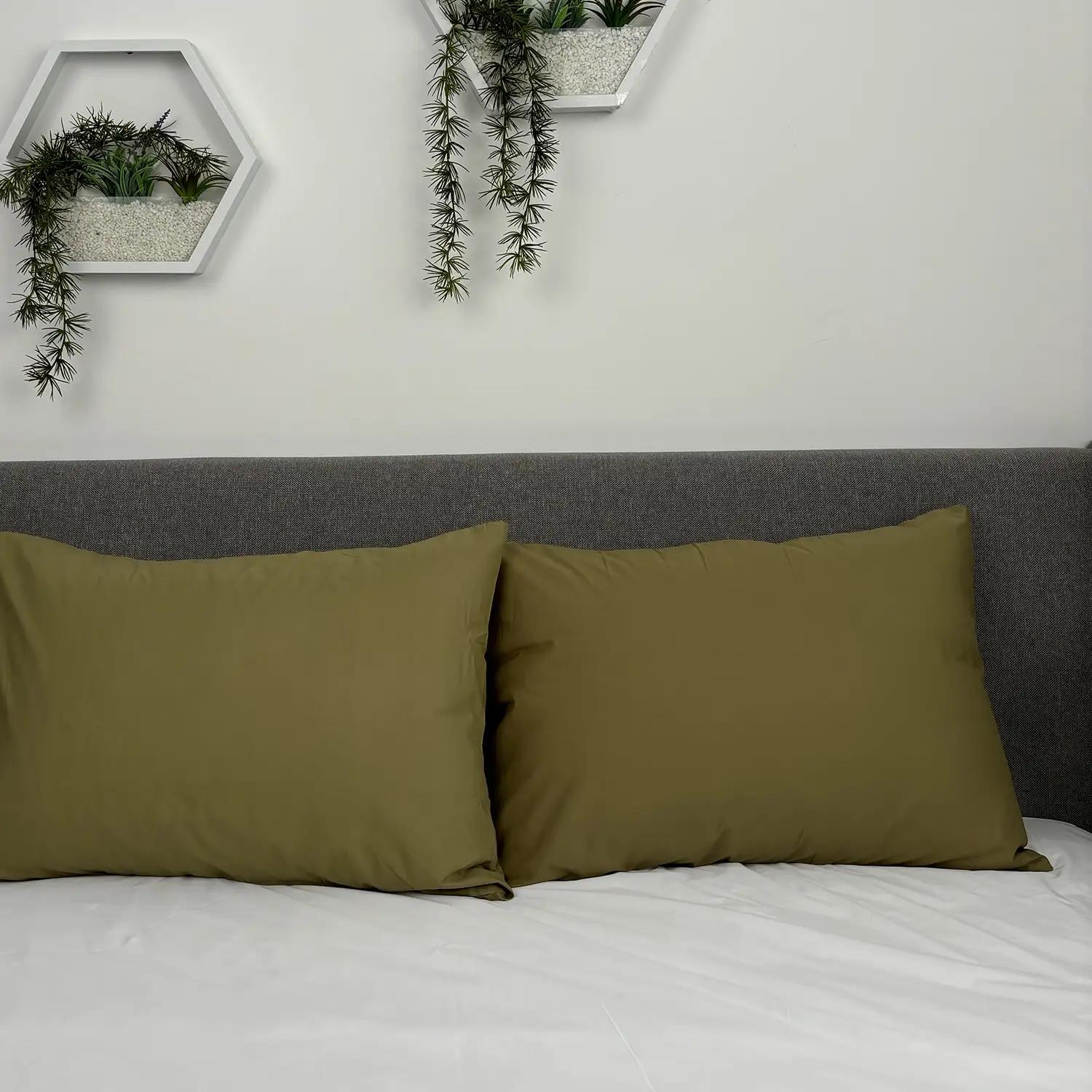 Set of pillowcases TEP olive eco