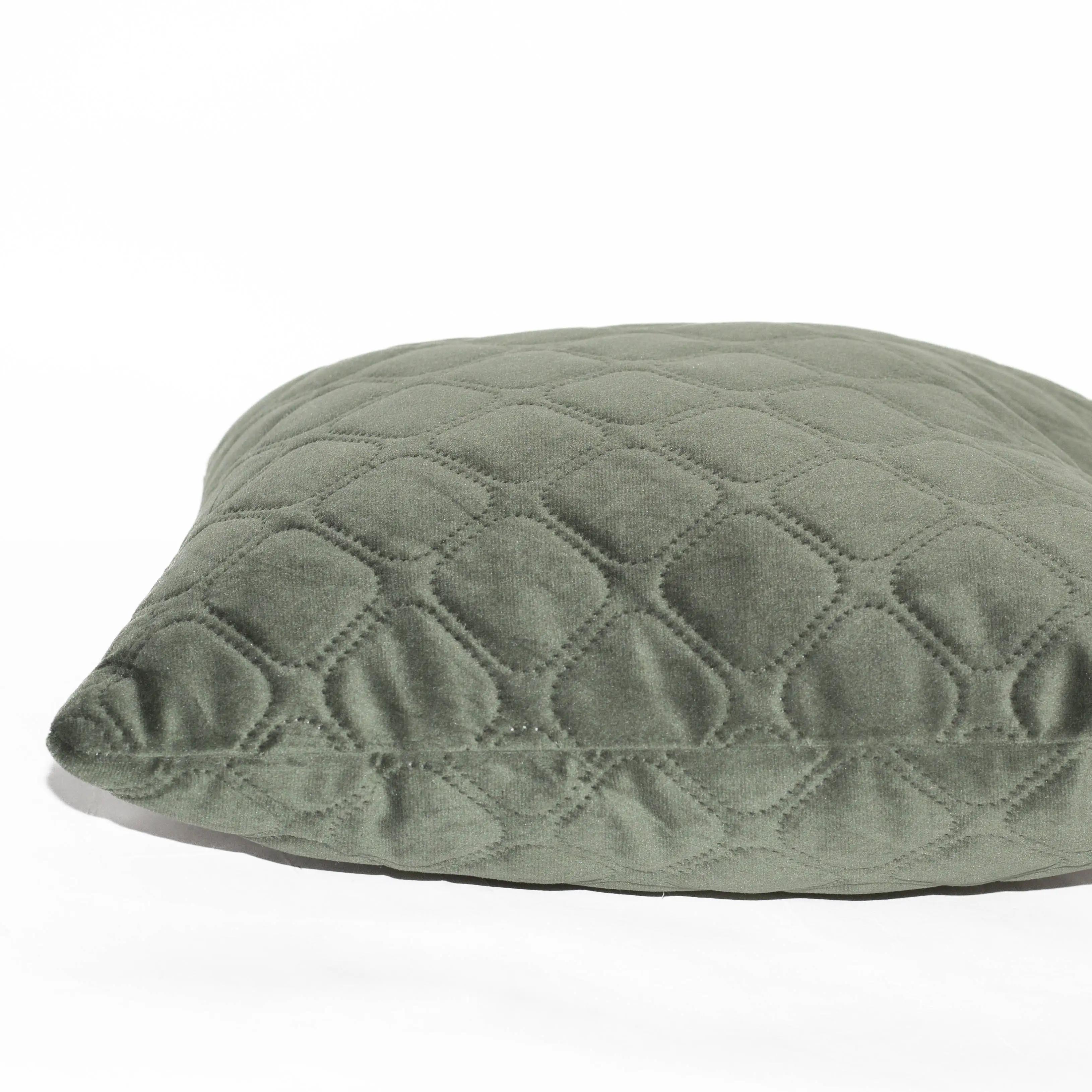 Подушка декоративная "VELURE" Dark Green, 40x40 - Фото 4