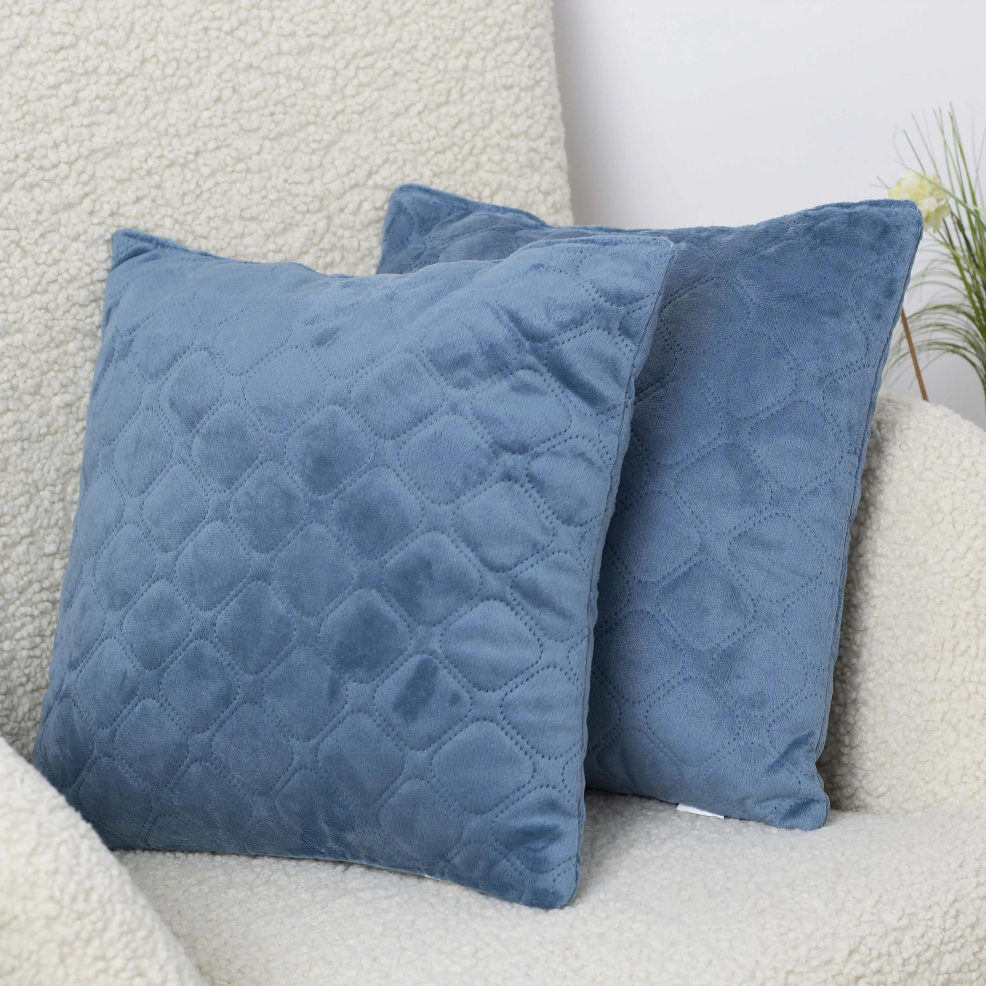 Decorative pillow "VELURE" Dark Blue, 40x40 - Photo 3