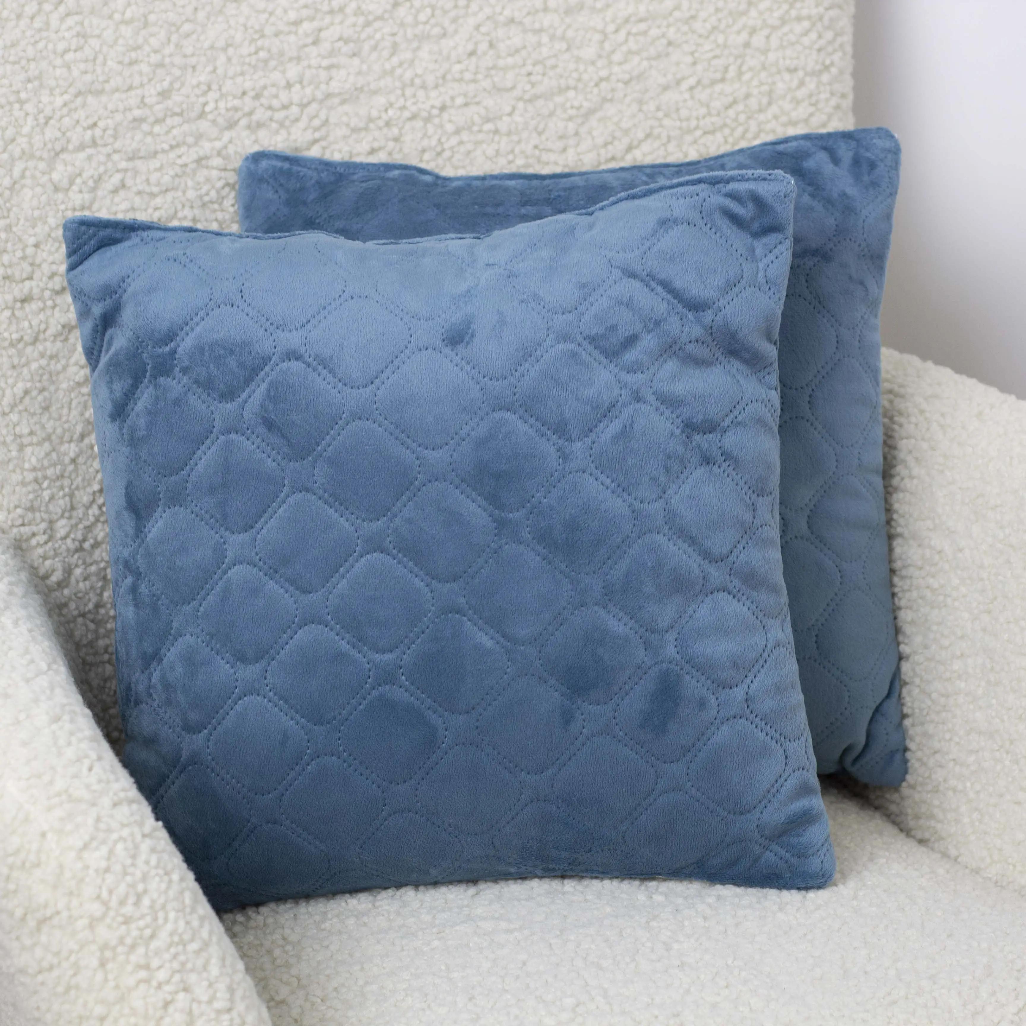 Decorative pillow "VELURE" Dark Blue, 40x40 - Photo 4