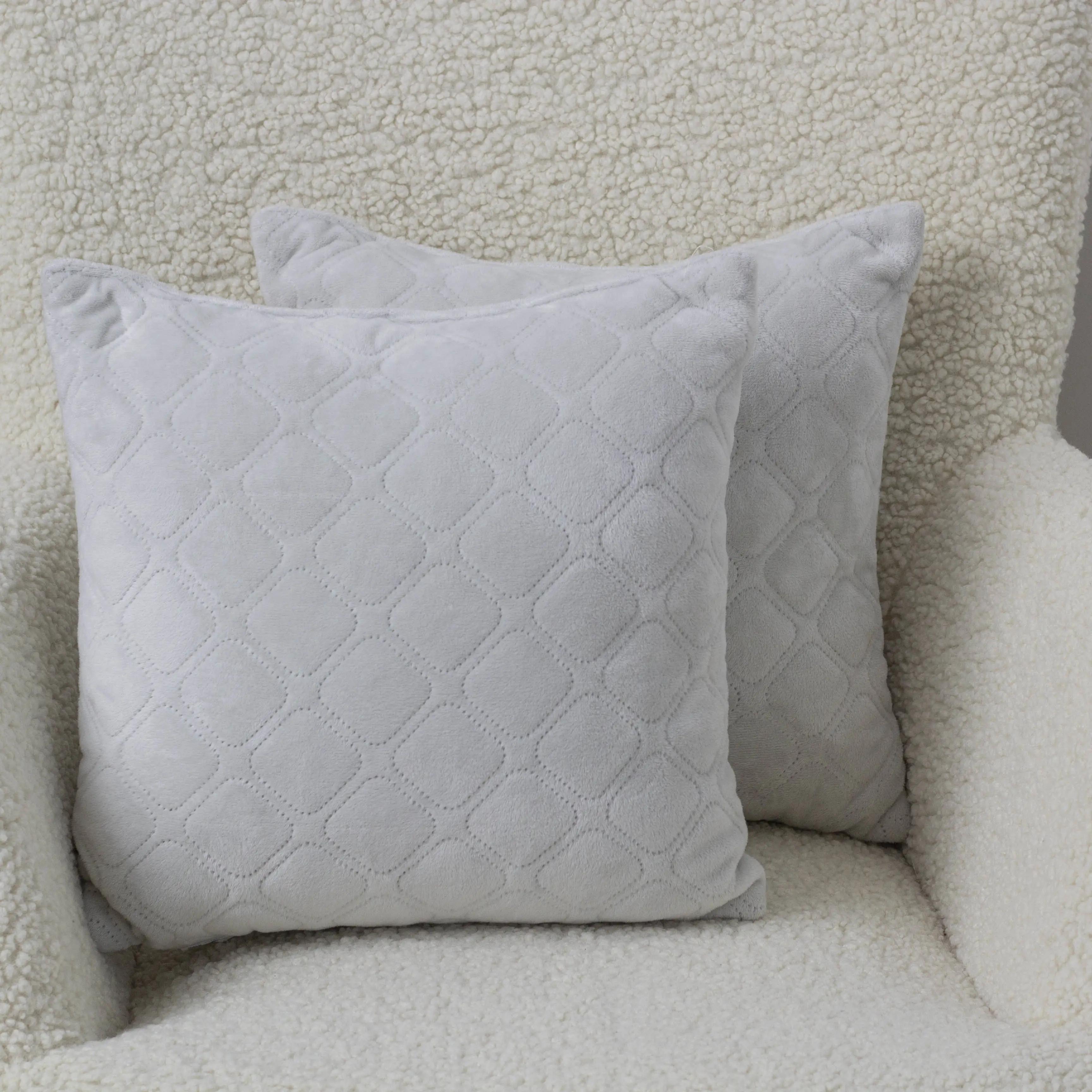 Decorative pillow "VELURE" Light Grey, 40x40 - Photo 4