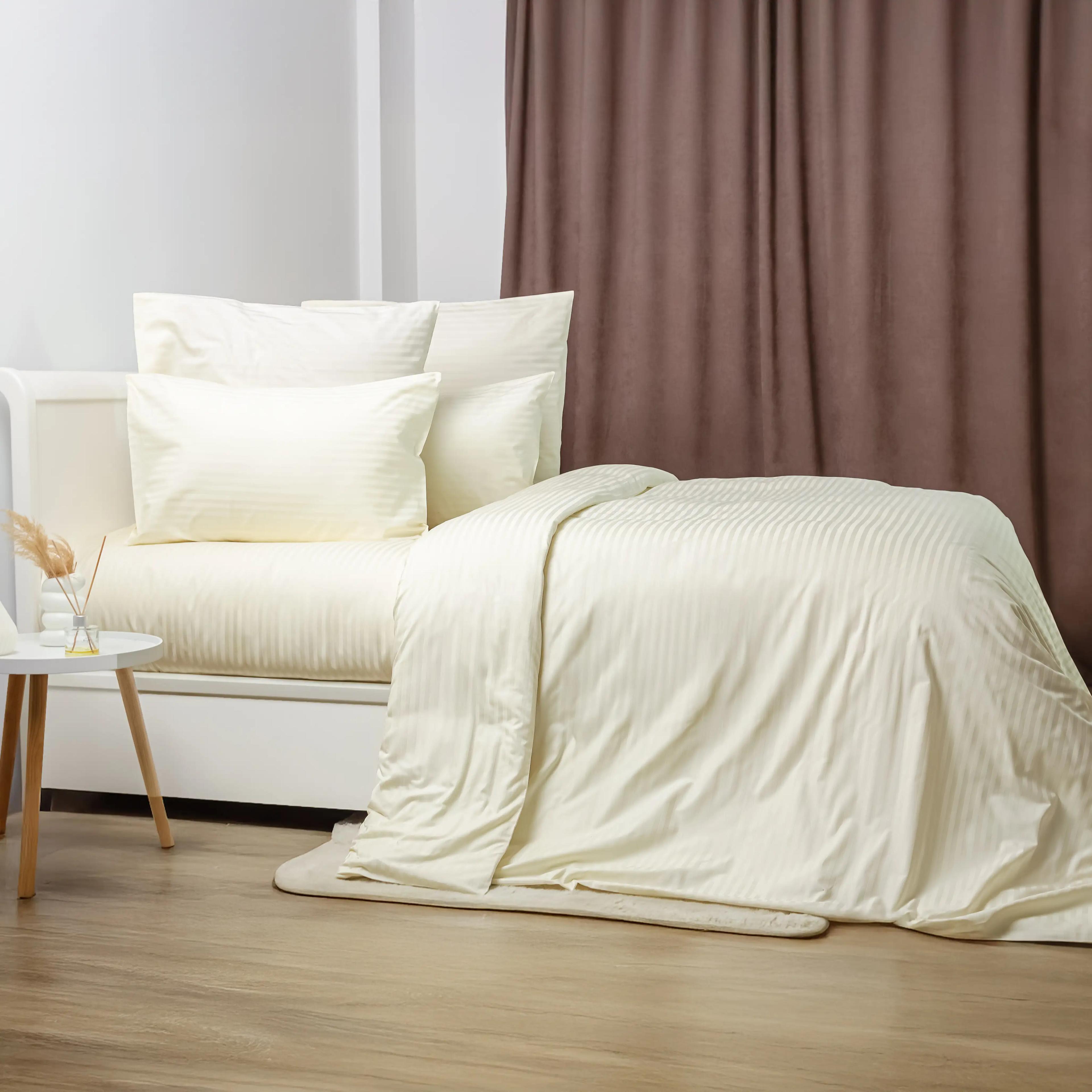 Duvet cover TEP ‘STRIPE SATIN PREMIUM’ Caramel eco, 180х215