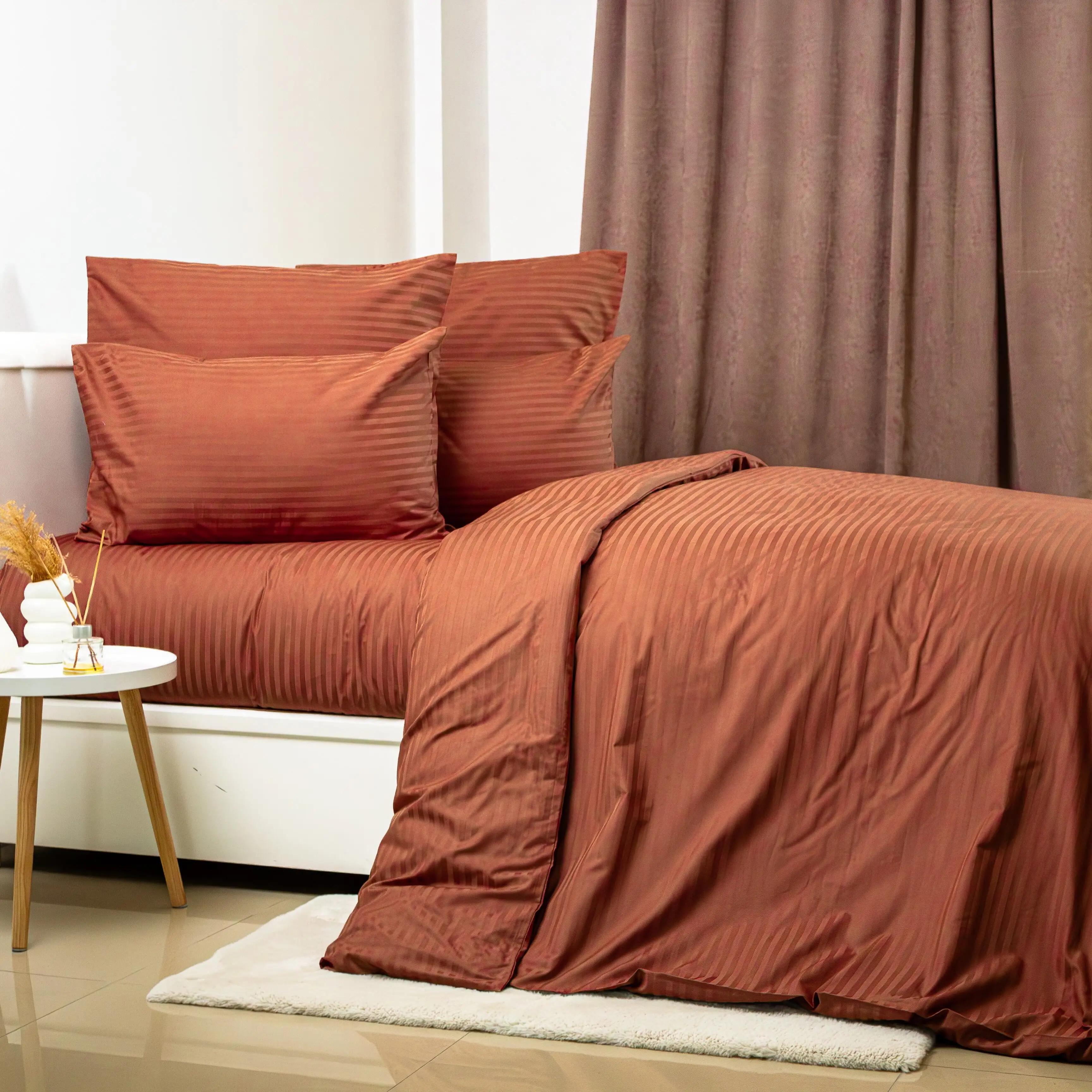 Duvet cover TEP ‘STRIPE SATIN PREMIUM’ Macchiato eco, 180х215