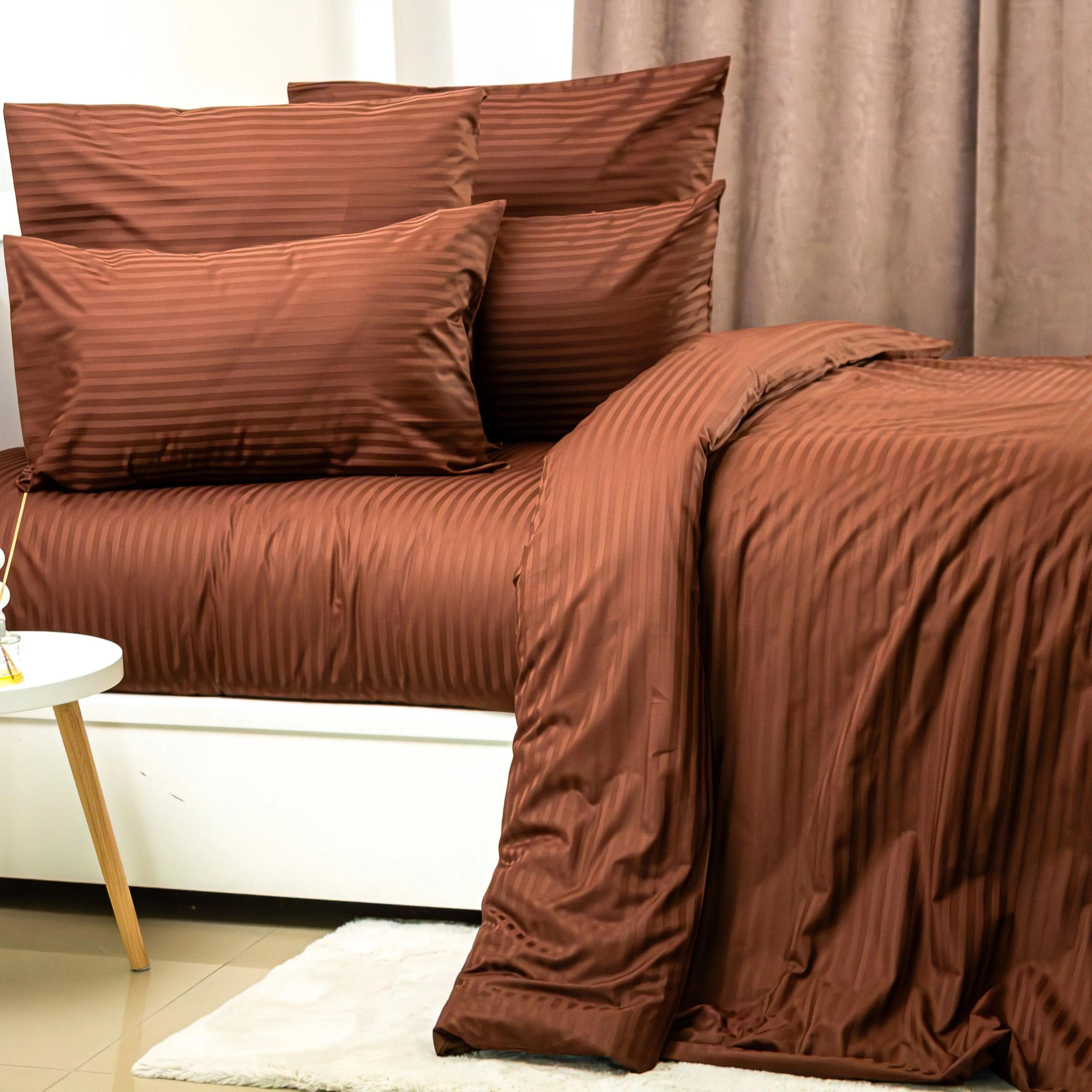 Duvet cover TEP ‘STRIPE SATIN PREMIUM’ Macchiato eco, 180х215 - Photo 2