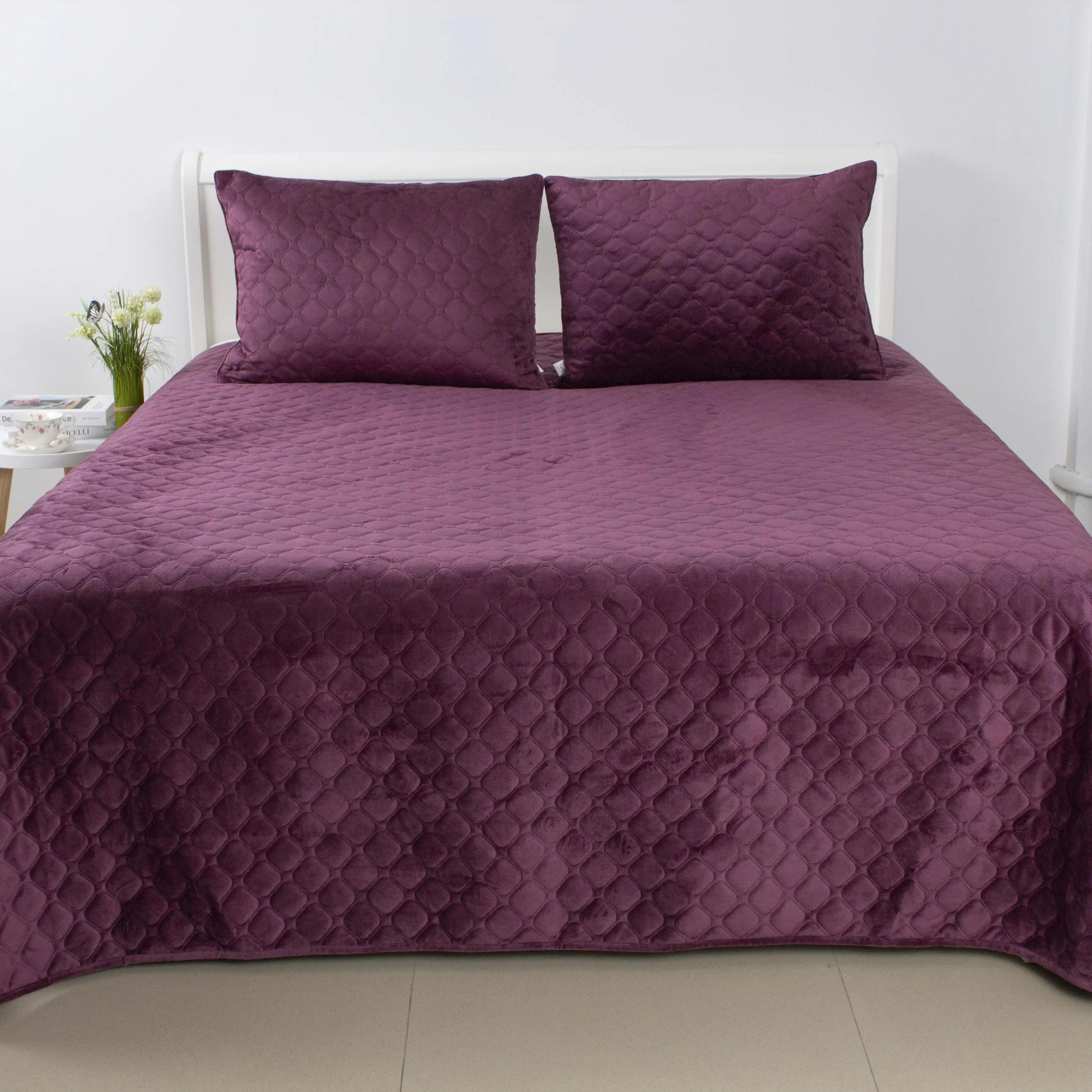 Покривало ТЕП "VELOUR" Бордовий, 220x240