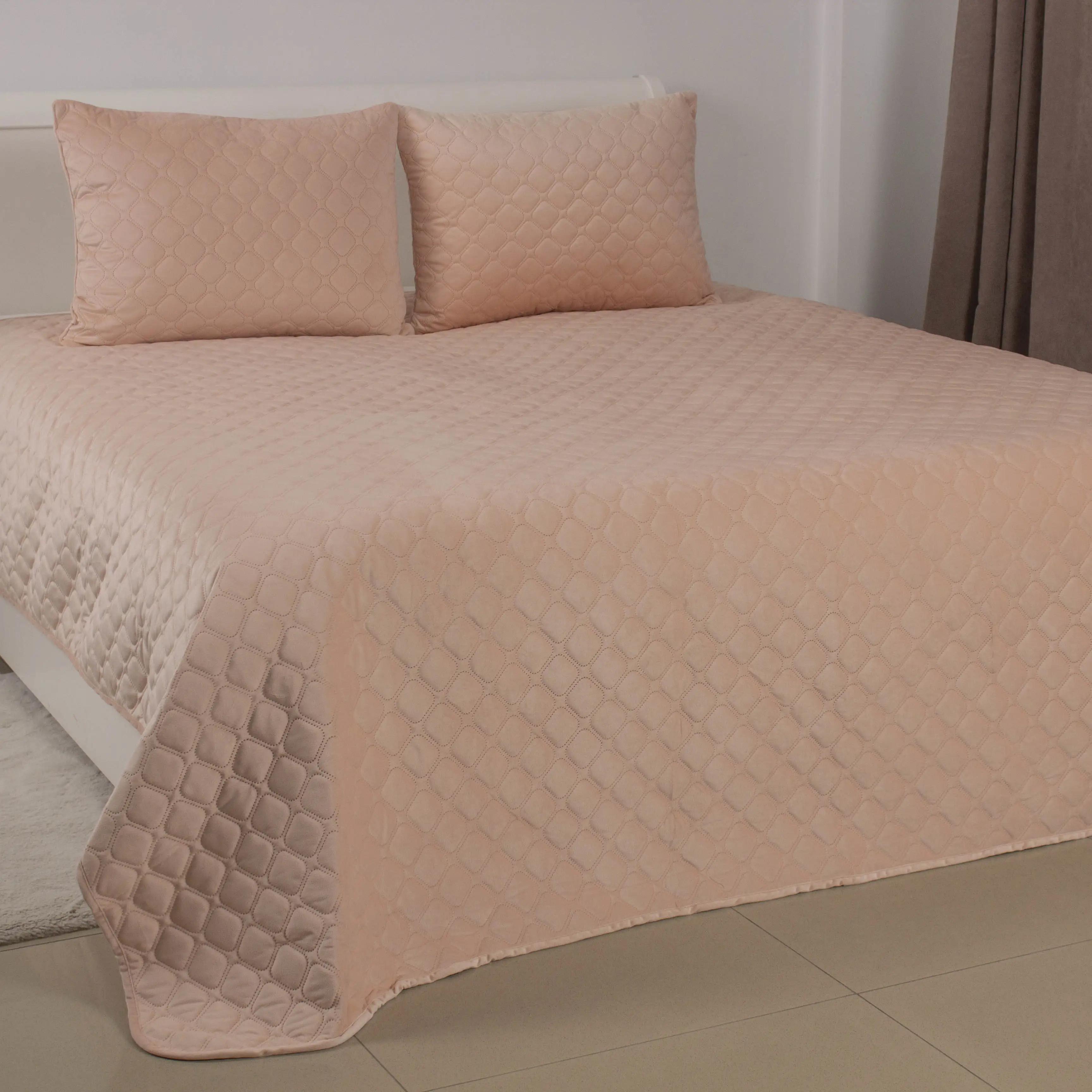 Покривало ТЕП "VELOUR" пудрове, 180x240 - Фото 2