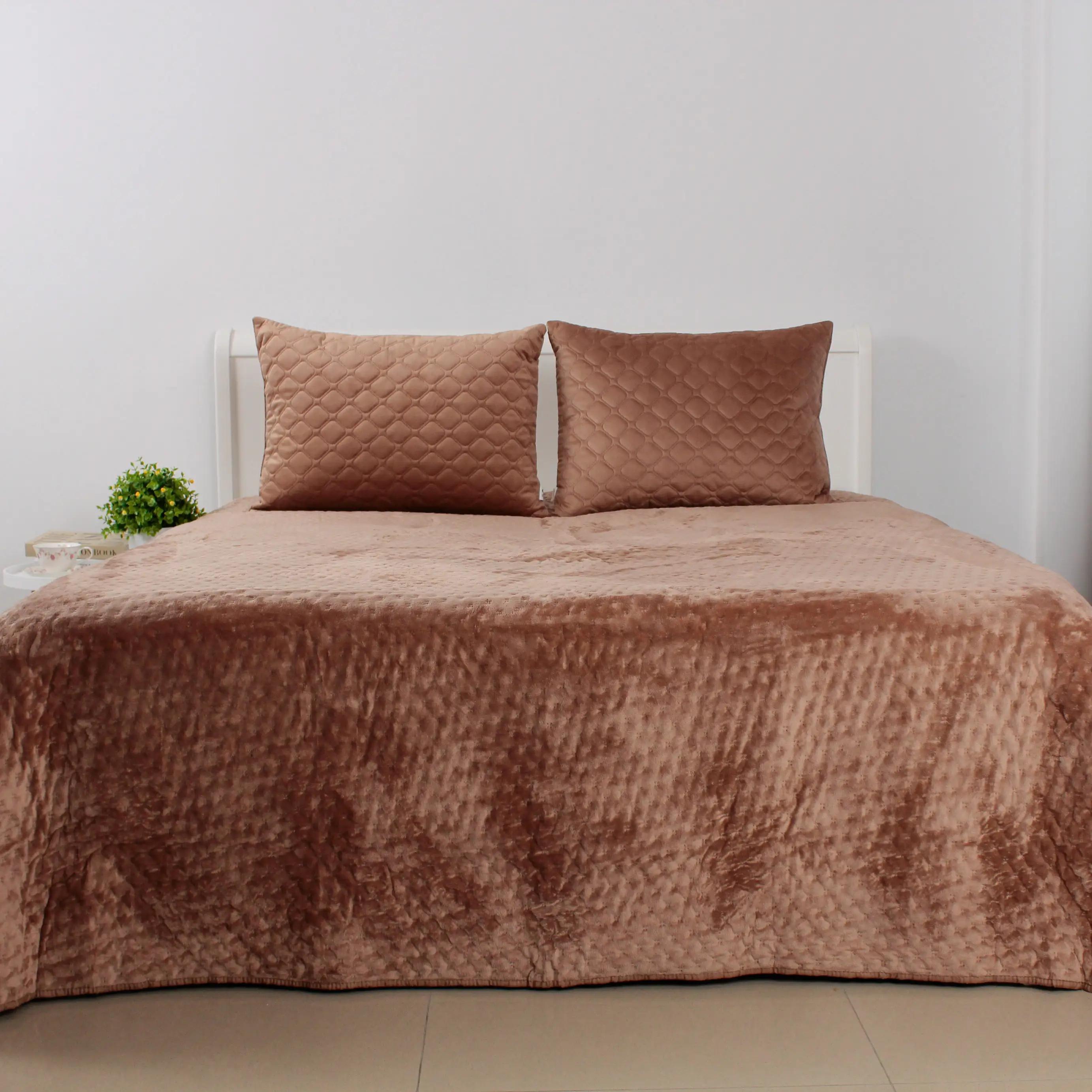 Покривало ТЕП "VELOUR" Капучiно/Зiрочка, 220x240