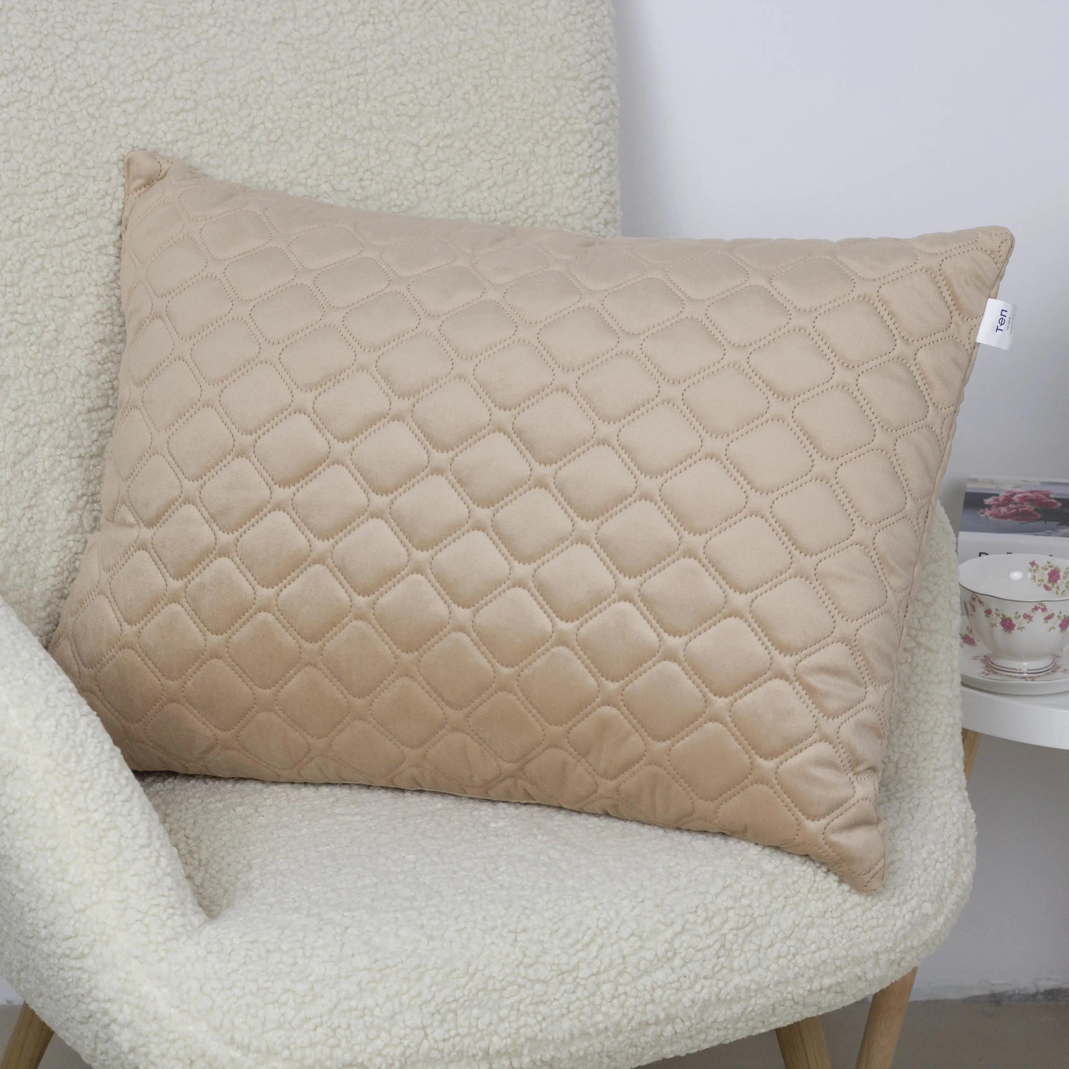 Подушка декоративная "VELOUR" Золотой бежевый, 40x40 - Фото 3