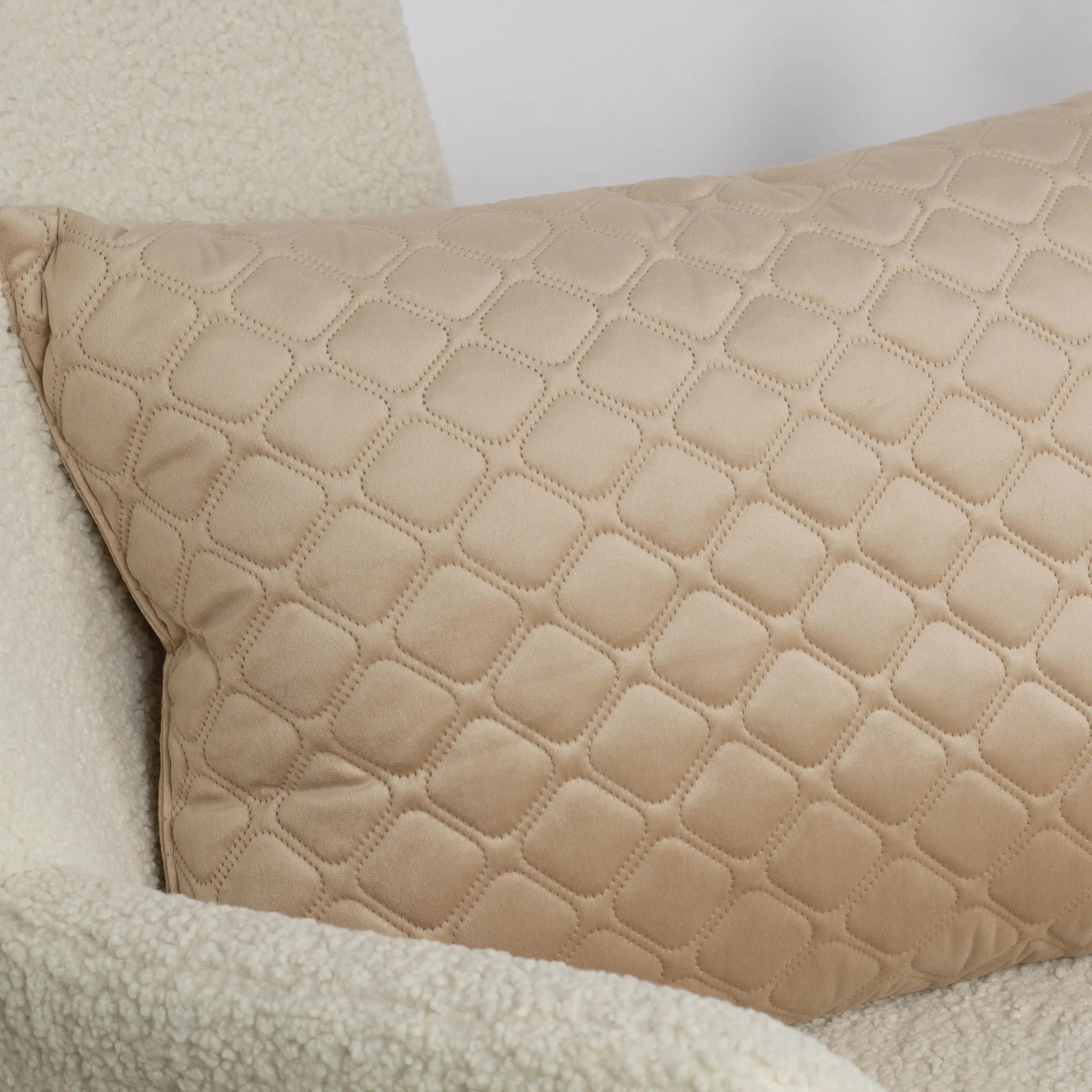 Подушка декоративная "VELOUR" Золотой бежевый, 40x40 - Фото 4