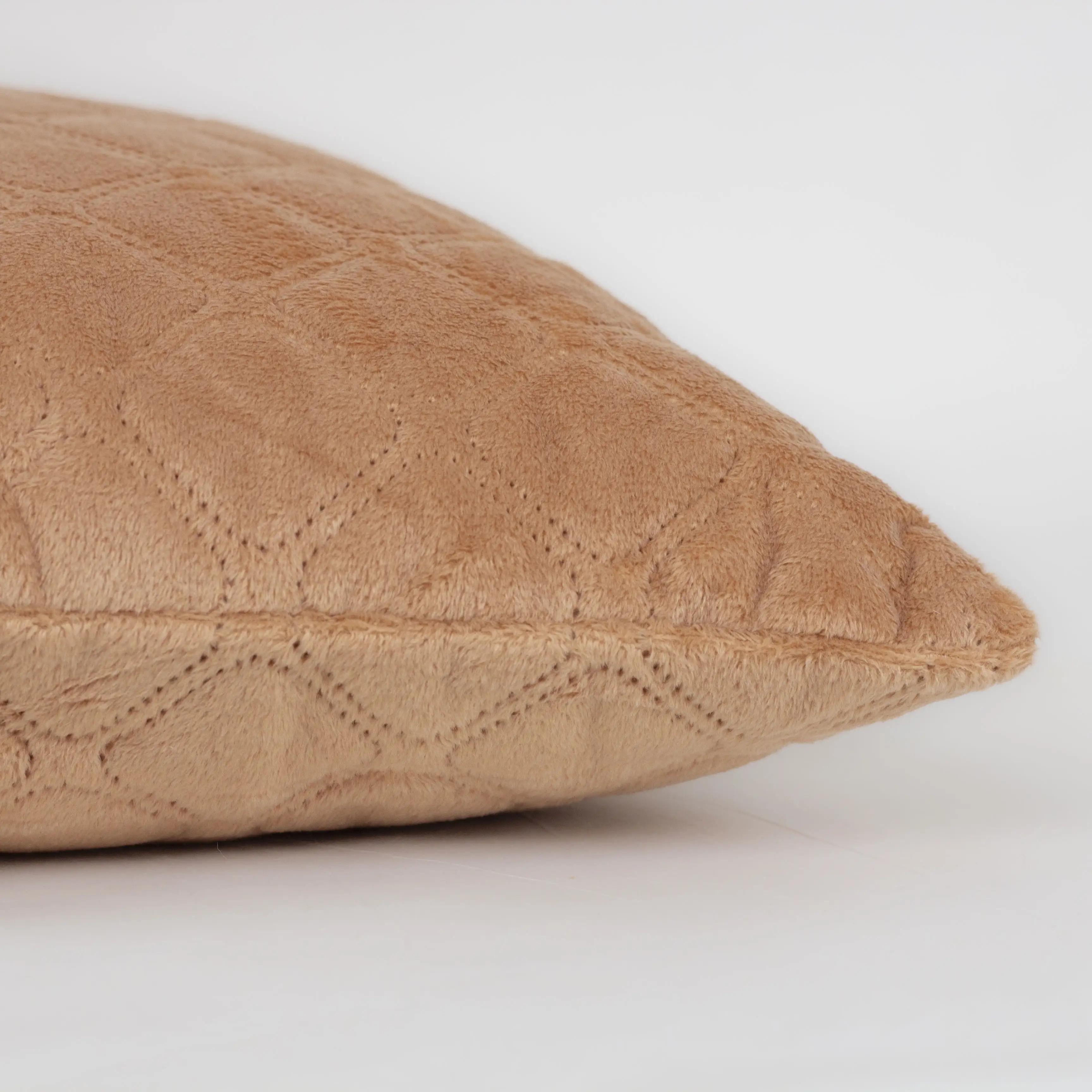 Подушка декоративная "VELOUR" Кофейная, 45x45 - Фото 6