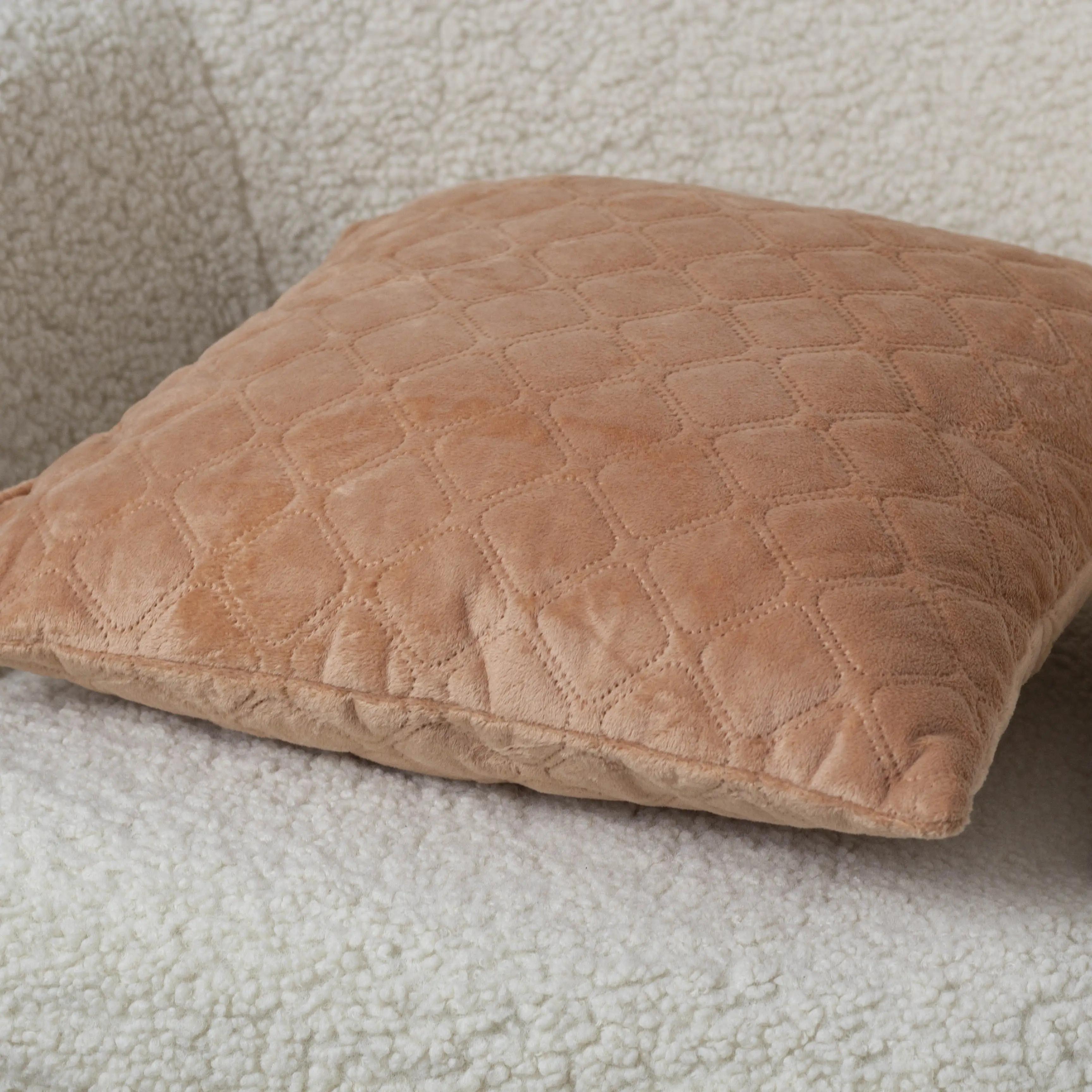 Подушка декоративная "VELOUR" Кофейная, 45x45 - Фото 4