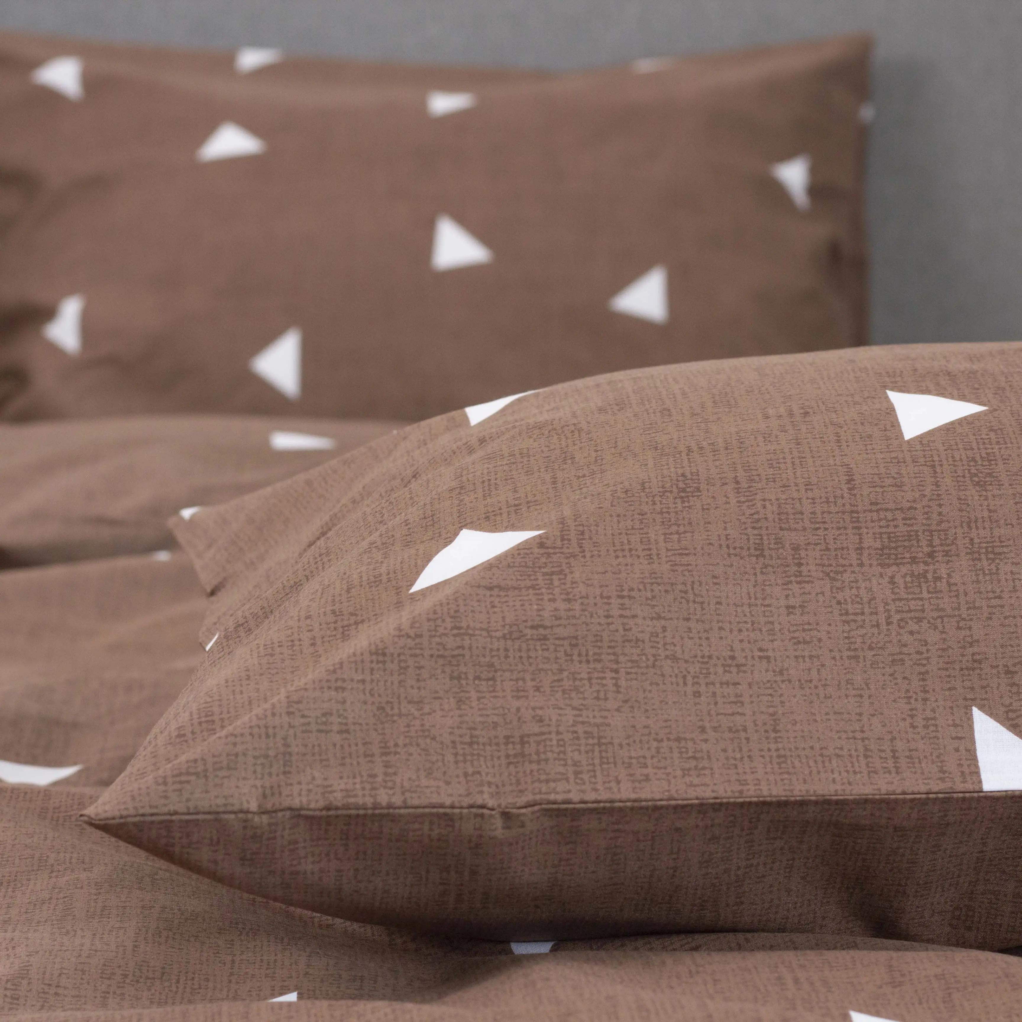 Комплект постельного белья ТЕП «Happy Sleep» Choco Triangles, евро - Фото 5