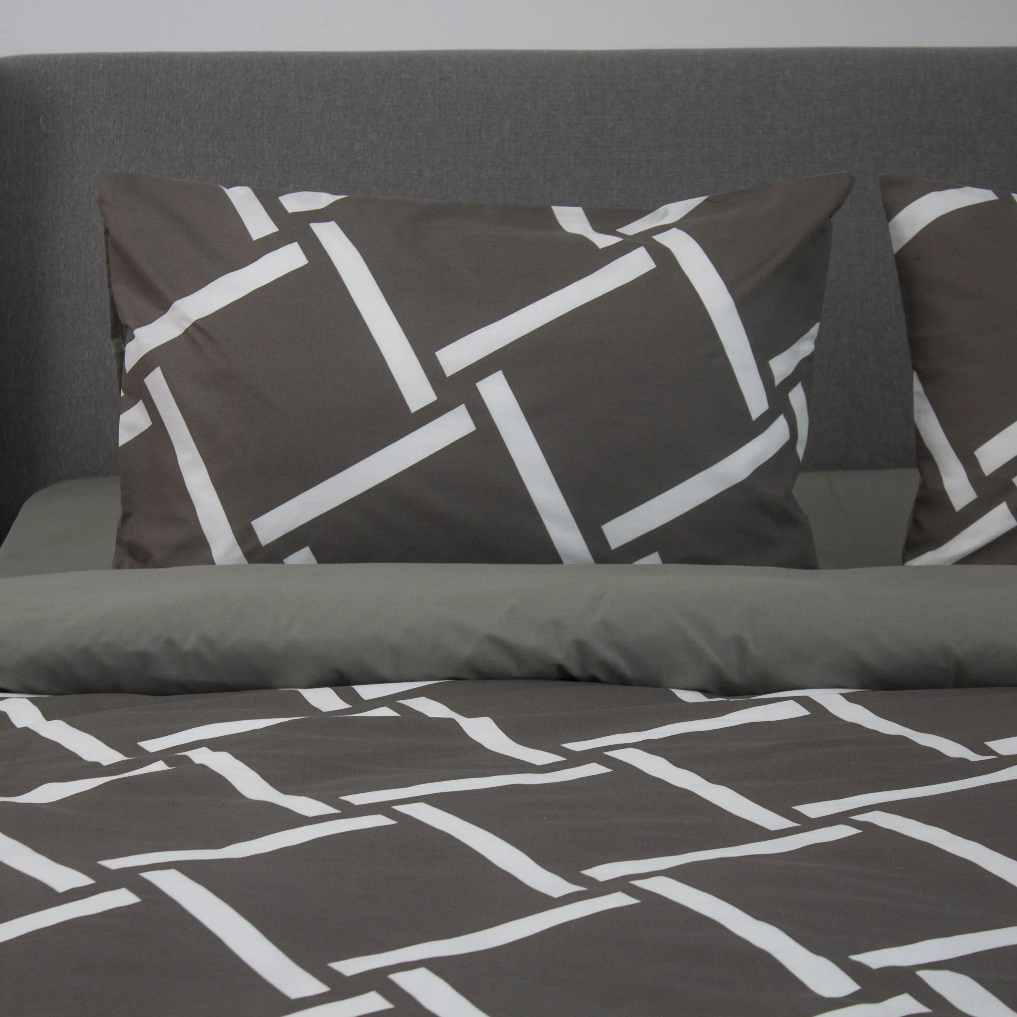 Bed Linen Set ТЕП «Happy Sleep» Khaki Angles, two-bedroom - Photo 3