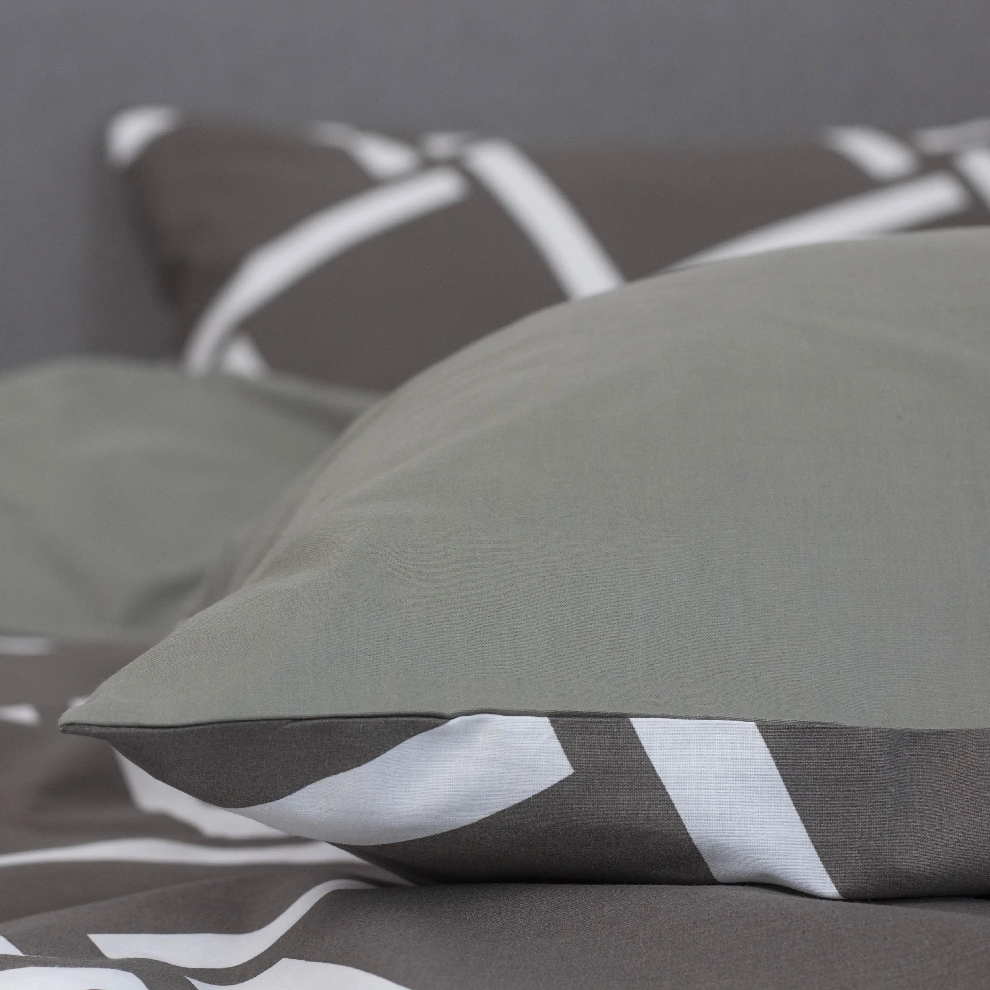 Bed Linen Set ТЕП «Happy Sleep» Khaki Angles, two-bedroom - Photo 6