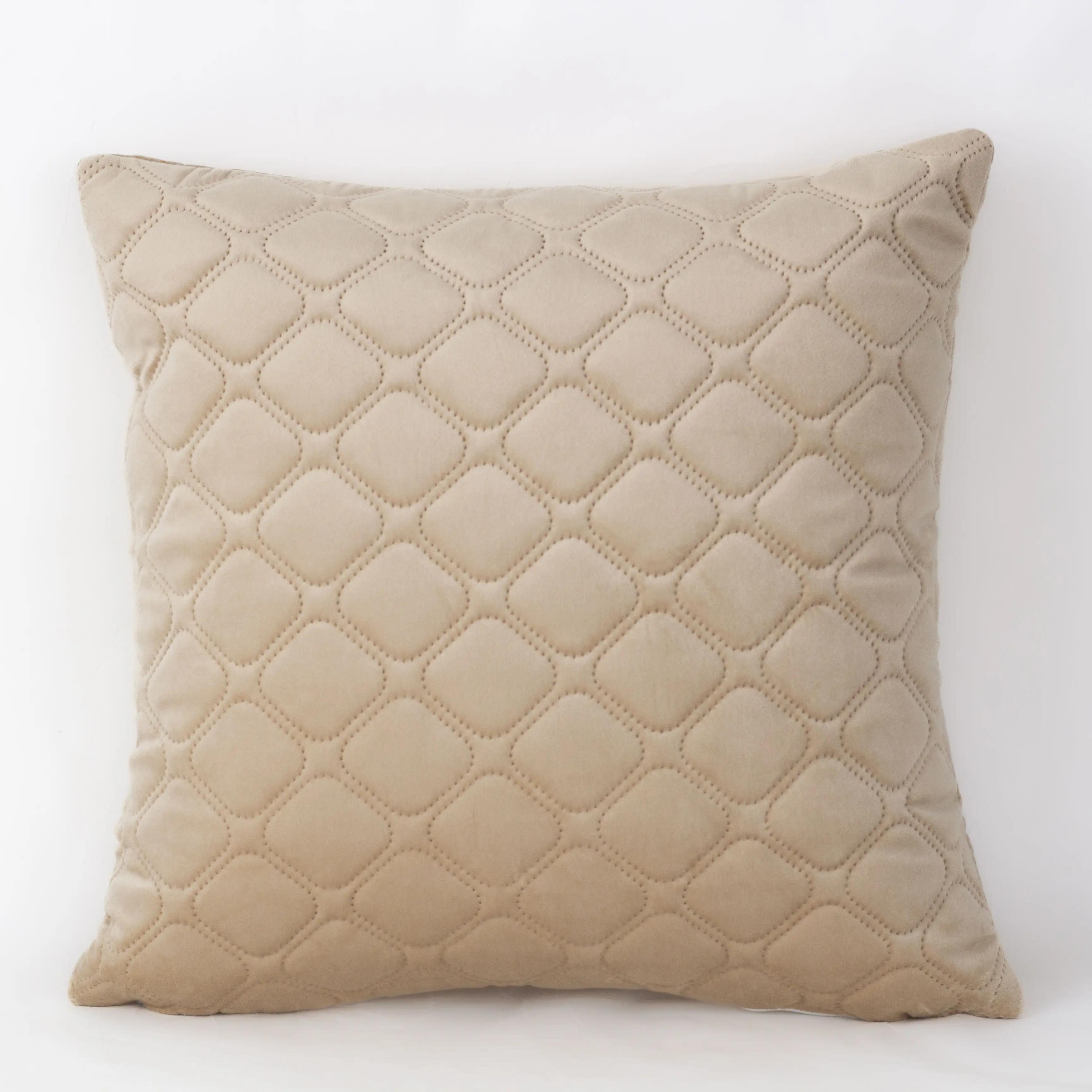Наволочка декоративна ТЕП "VELOUR" 45*45 см з замком Золотий беж, 45x45