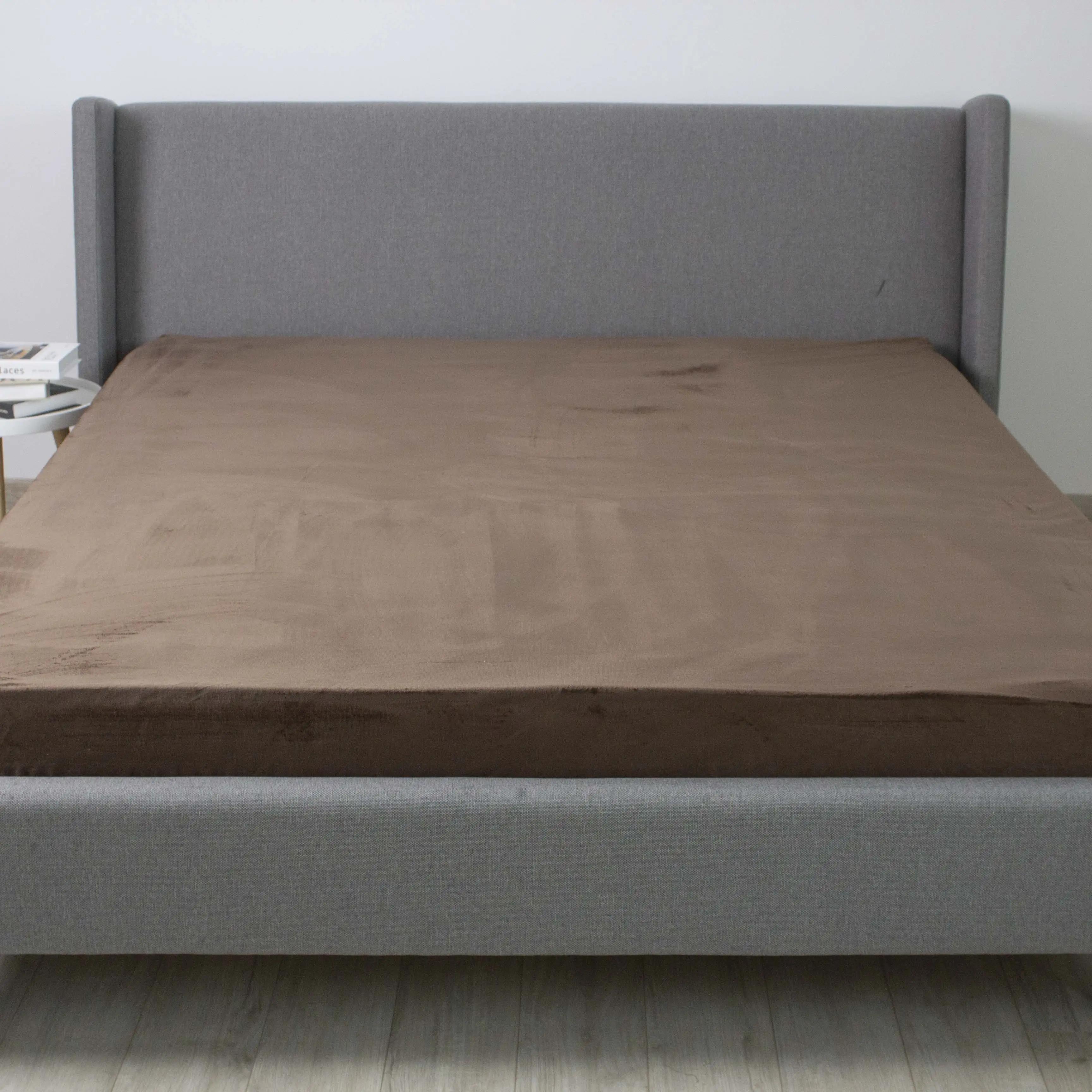 Простирадло ТЕП "VELOUR" з резинкою Коричневий, 160x200