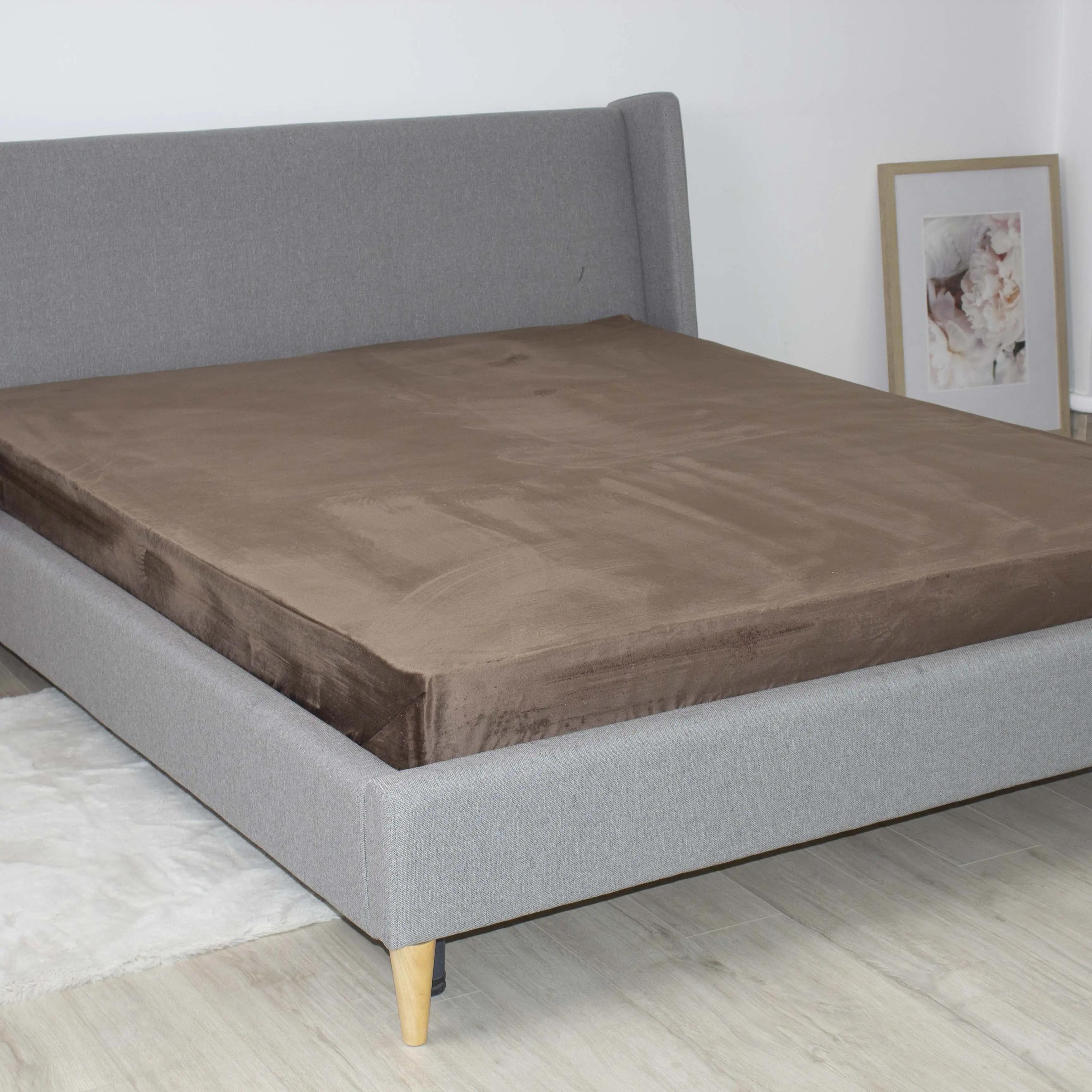 Простирадло ТЕП "VELOUR" з резинкою Коричневий, 160x200 - Фото 2