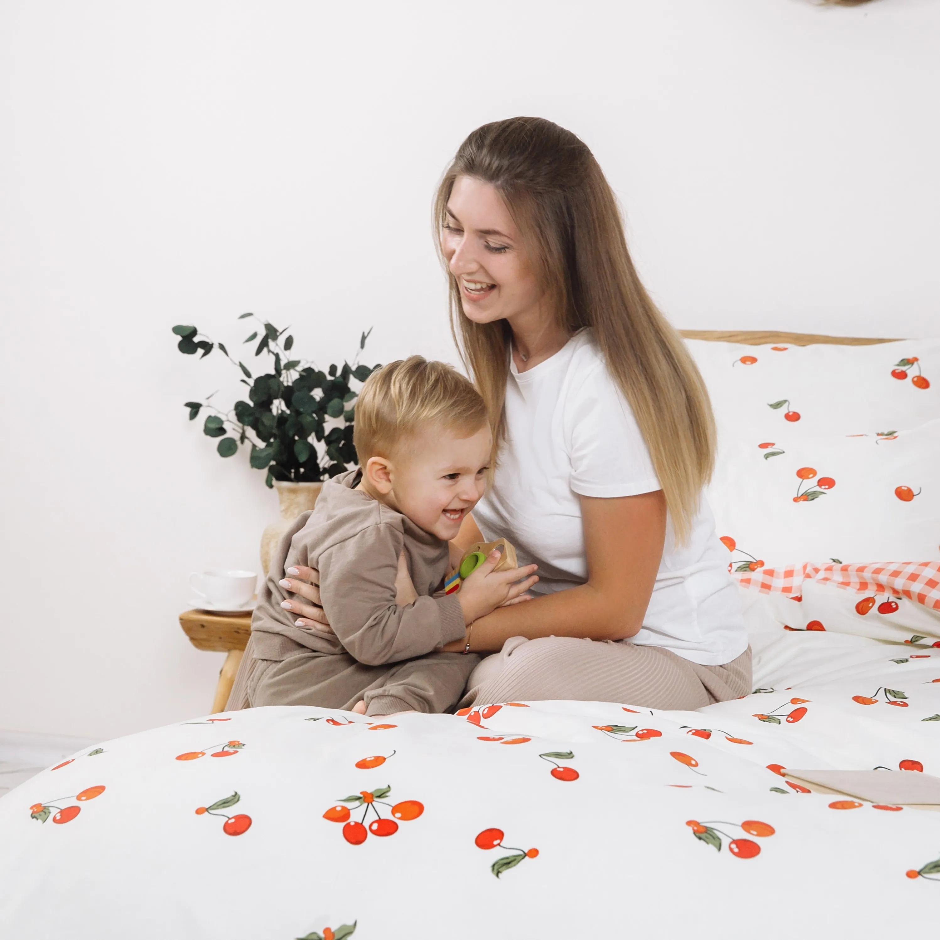 Bedding Set "TEP" Cherry Combo, 70х70, family - Photo 9