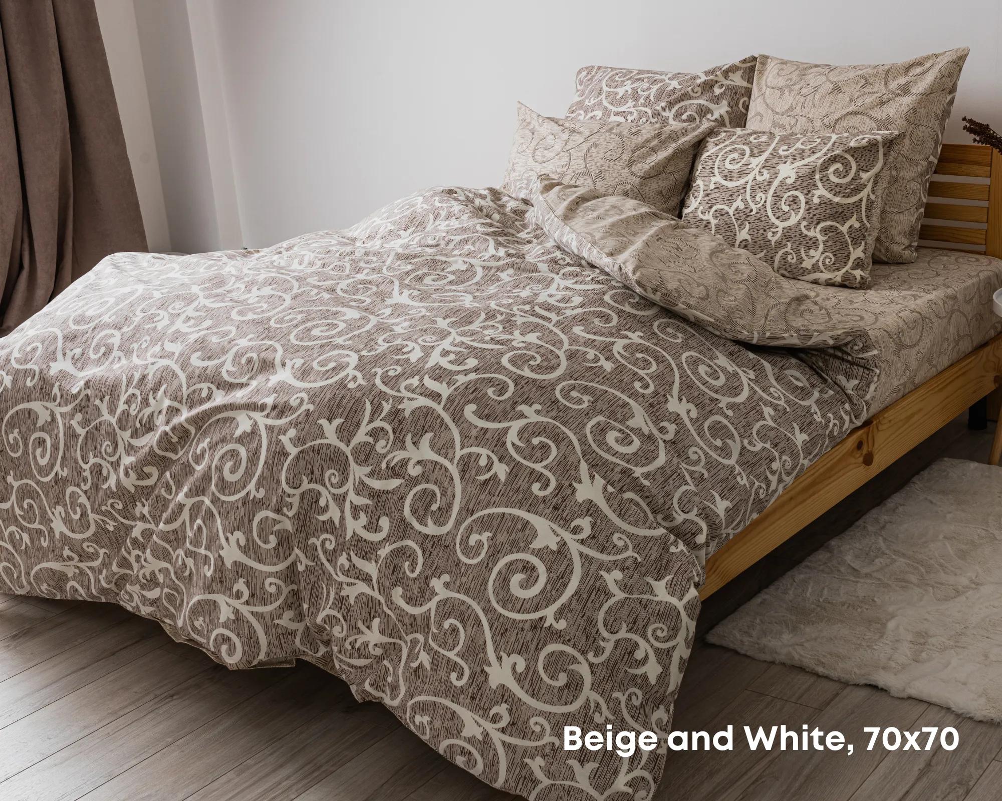 Постельное белье ТЕП "Soft dreams" Beige and White, 70х70