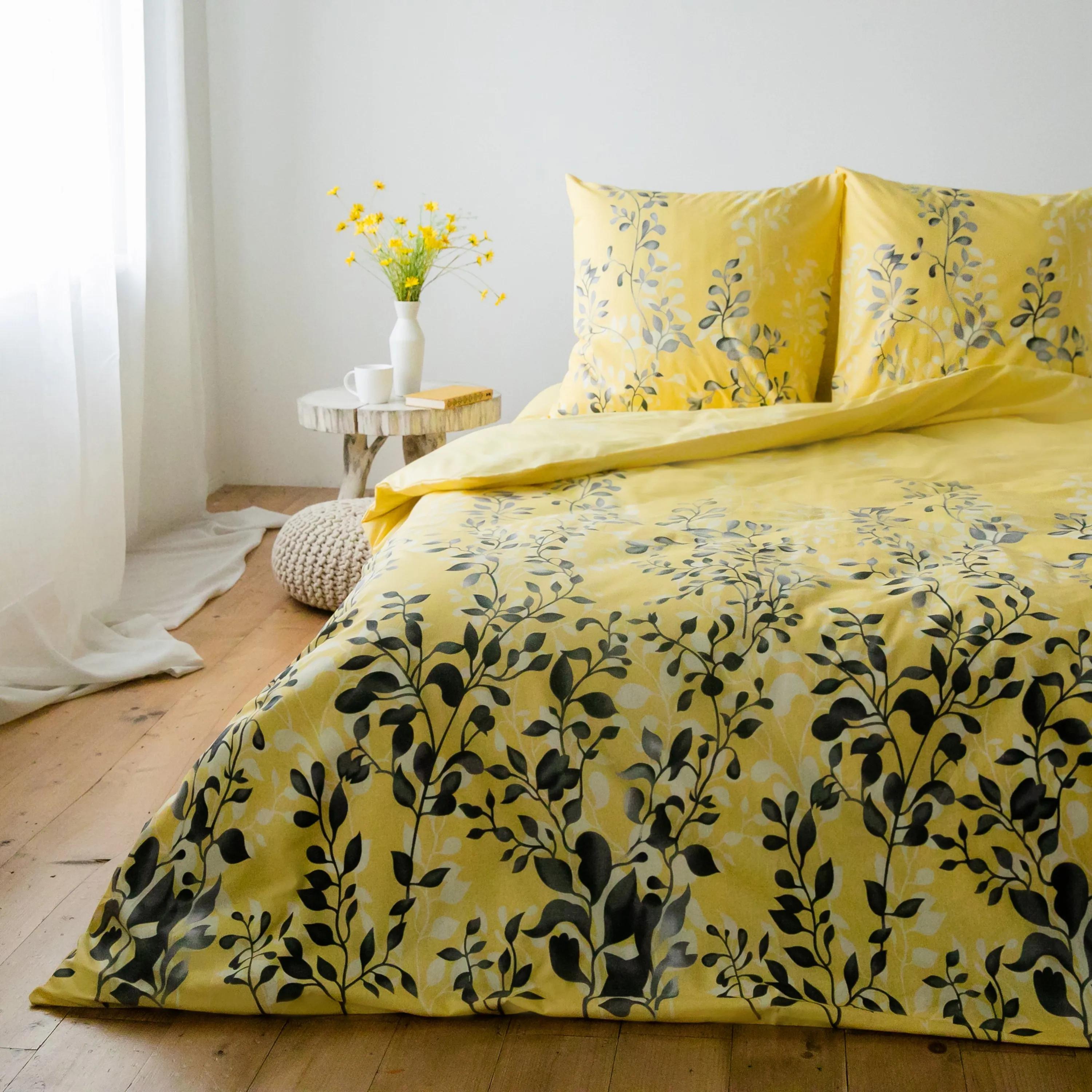 Постельное белье ТЕП "Everyday collection"  Black and Yellow, 70х70, евро - Фото 3