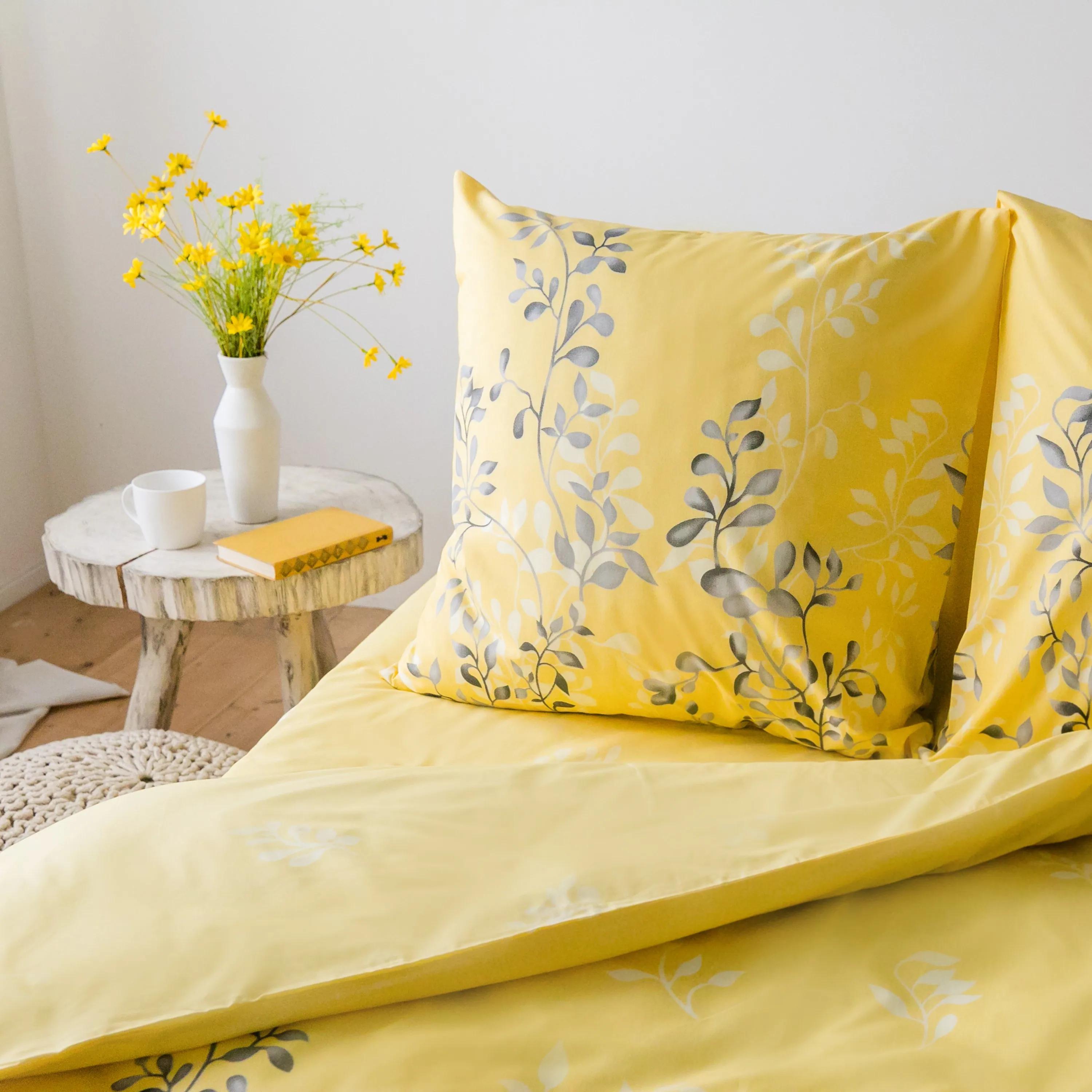 Постельное белье ТЕП "Everyday collection"  Black and Yellow, 70х70, евро - Фото 5