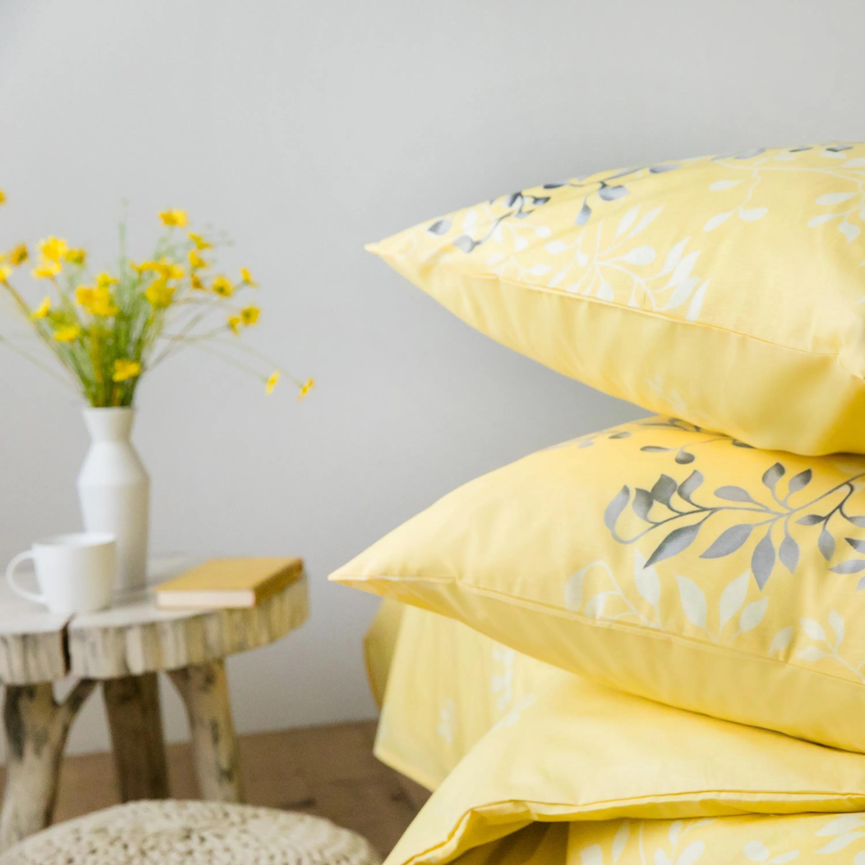Постельное белье ТЕП "Everyday collection"  Black and Yellow, 70х70, евро - Фото 7