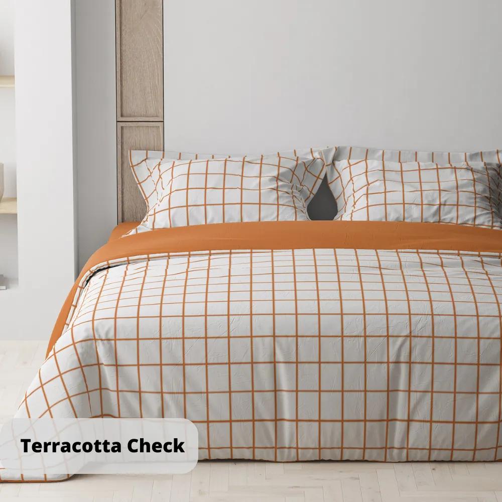 Постельное белье ТЕП "Happy Sleep" Terracotta Check, 50x70