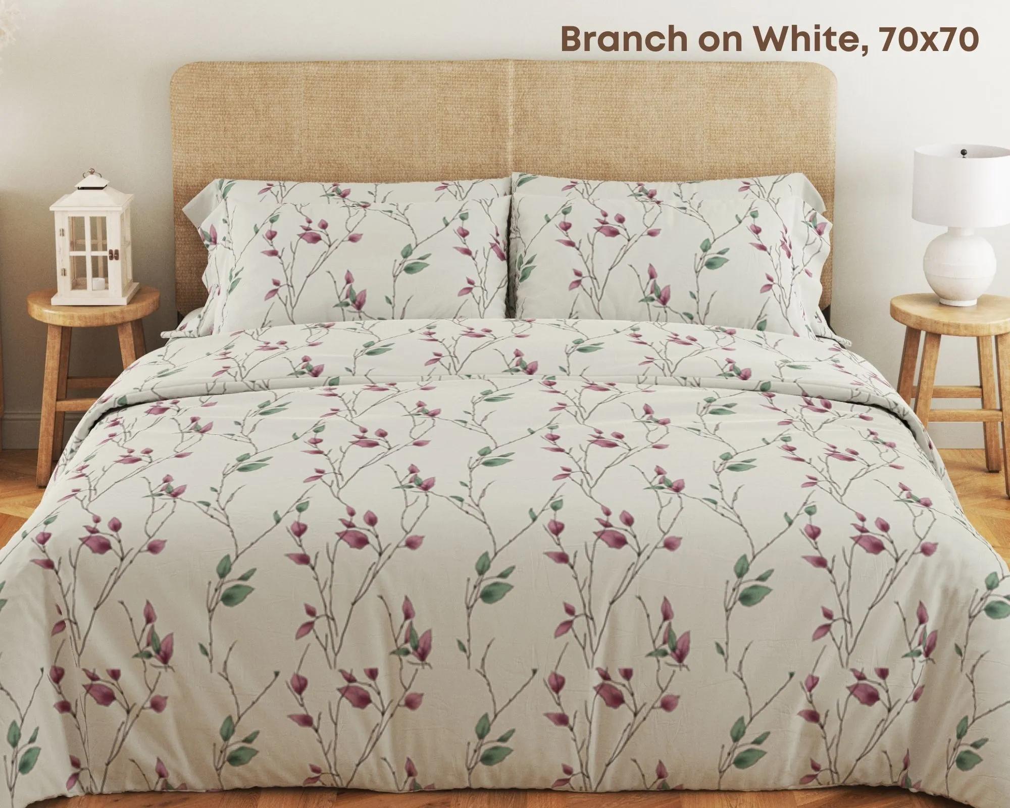 Bedding Set TEP "Soft dreams" Branch on White, 70x70