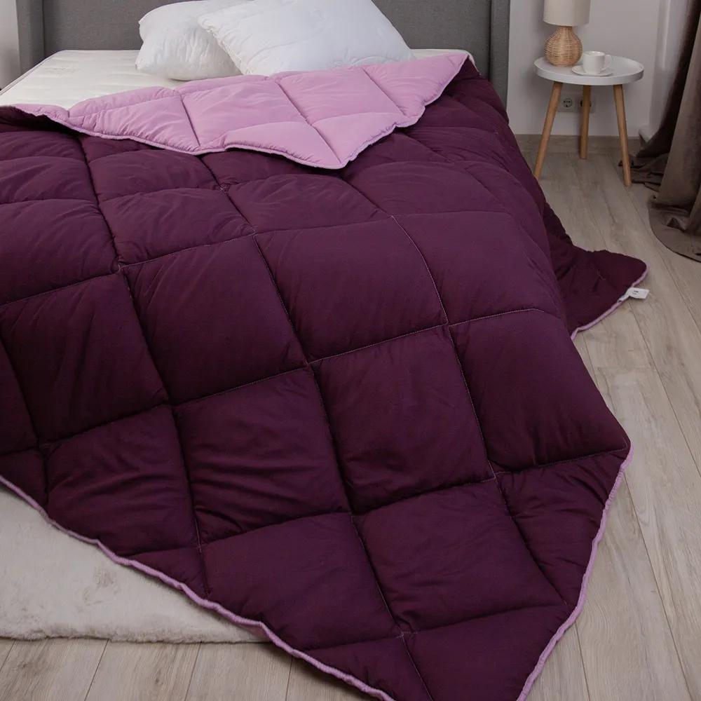 Quilt FRIENDLY "ALASKA" Burgundy combined, 150x205 - Photo 2