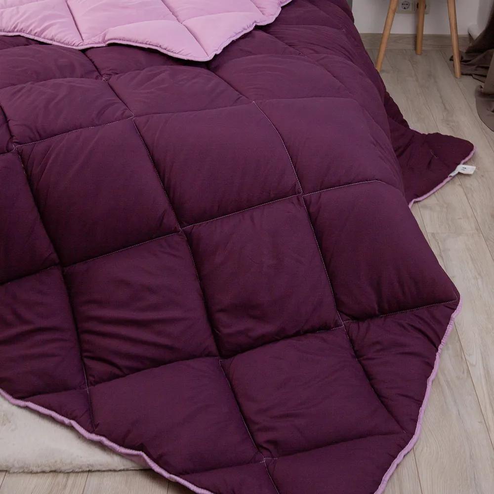 Quilt FRIENDLY "ALASKA" Burgundy combined, 150x205 - Photo 3