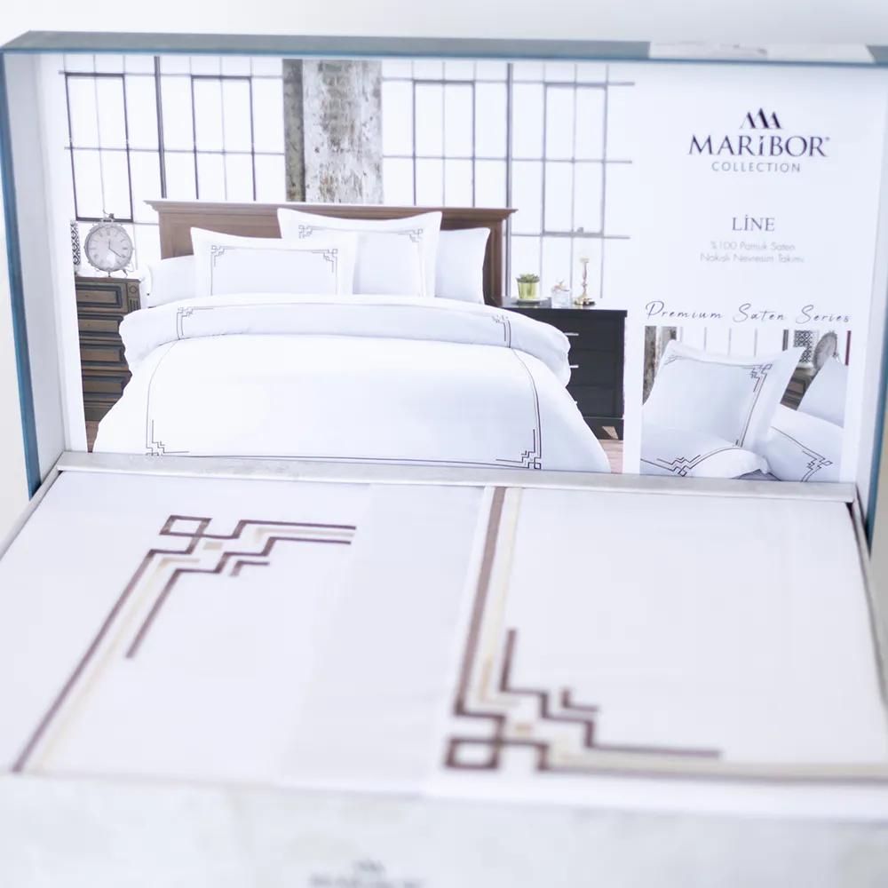 Комплект постільної білизни "MARIBOR SATIN" Line Brown