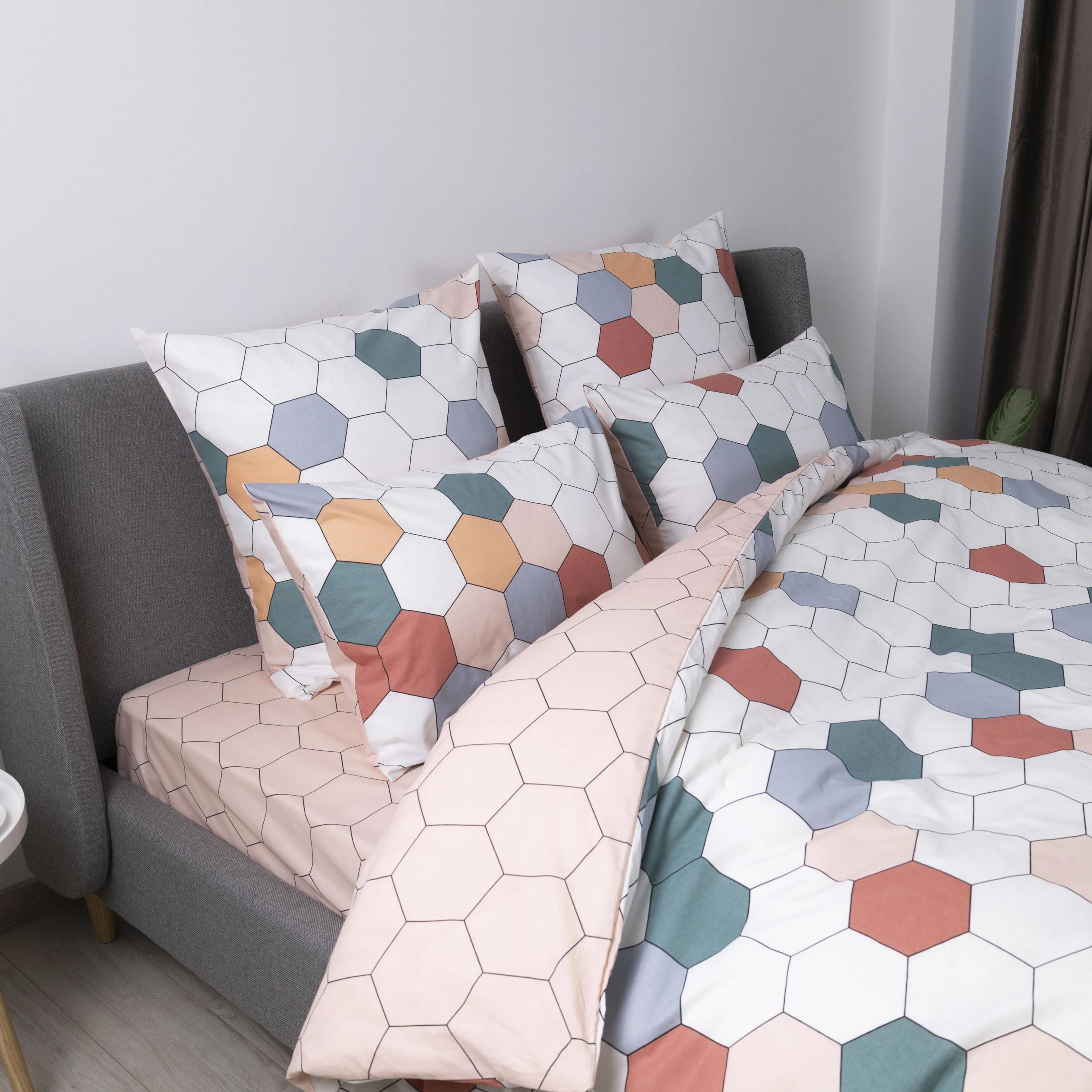 Постельное белье "ТЕП" Красочные соты, 70x70, евро - Фото 7