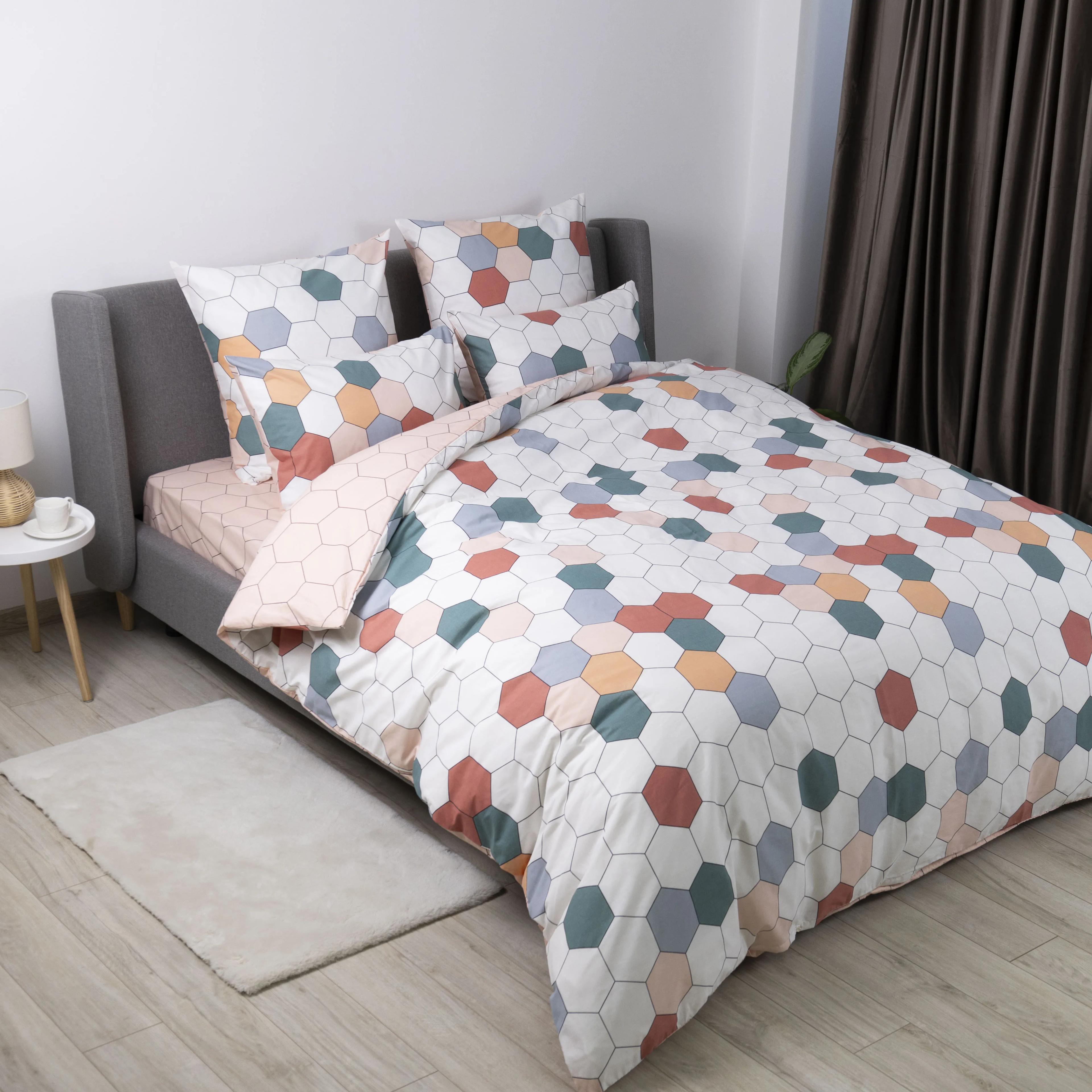Постільна білизна ТЕП "Happy Sleep" Барвисті соти, 50x70, полуторна - Фото 4